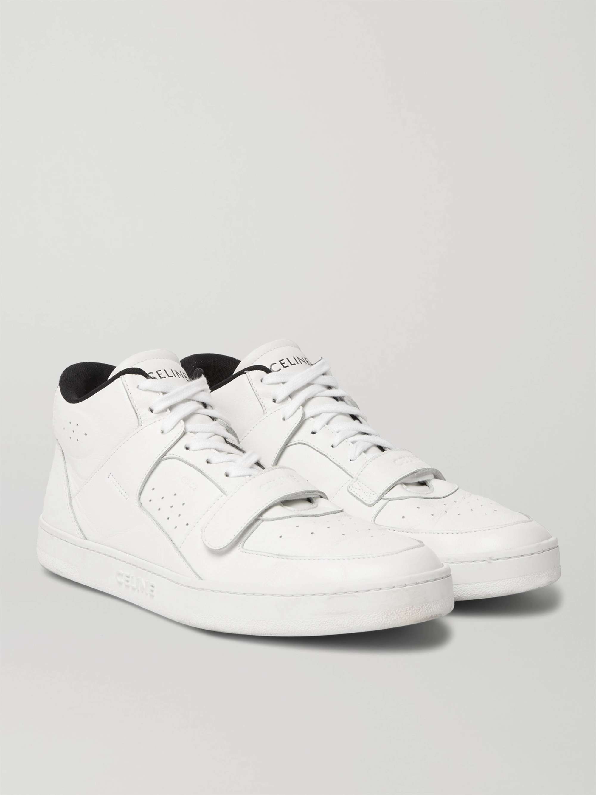 CELINE HOMME CT-02 Leather High-Top Sneakers