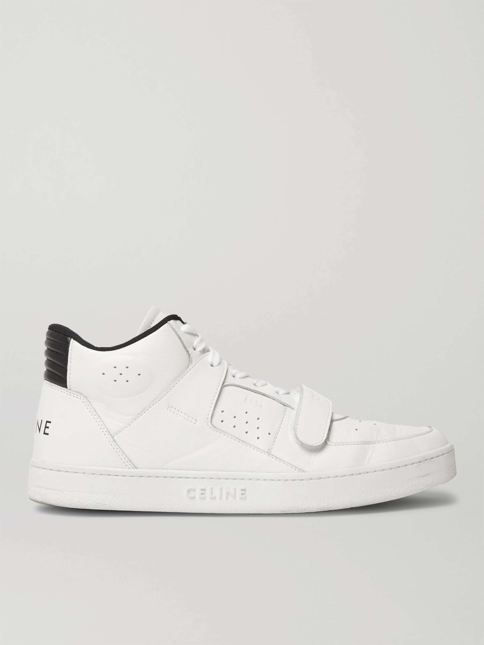 셀린느 옴므 제트 CT-02 하이탑 스니커즈 CELINE HOMME CT-02 Leather High-Top Sneakers,White