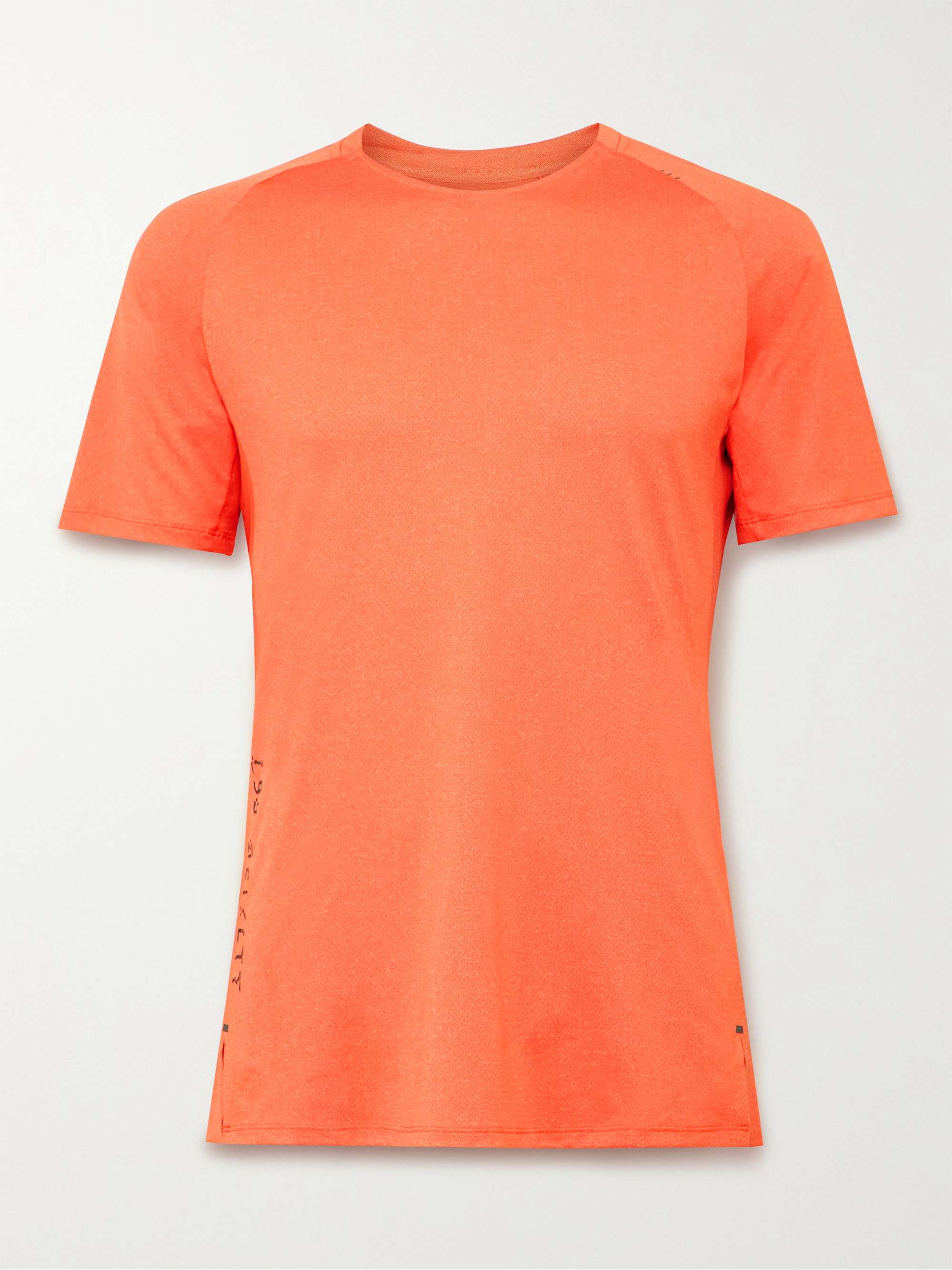 LULULEMON Pinnacle Printed Perforated Stretch Nylon-Blend T-Shirt