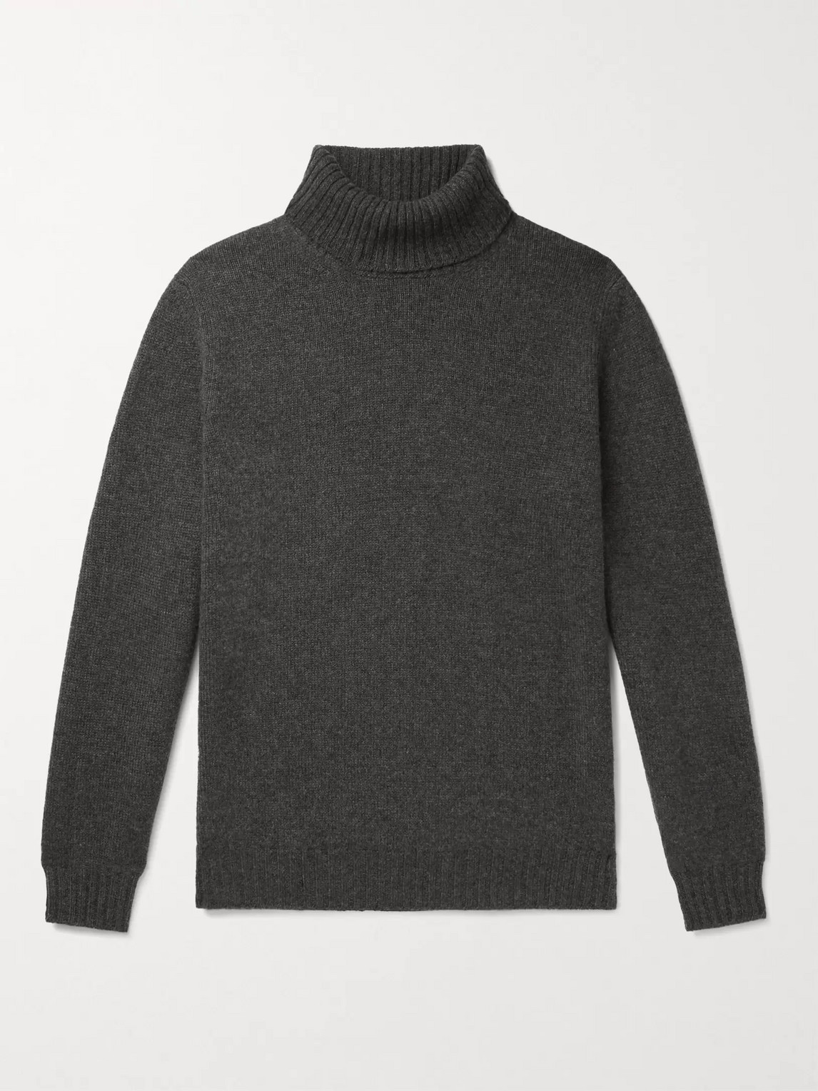Saman Amel Cashmere Rollneck Sweater In Gray
