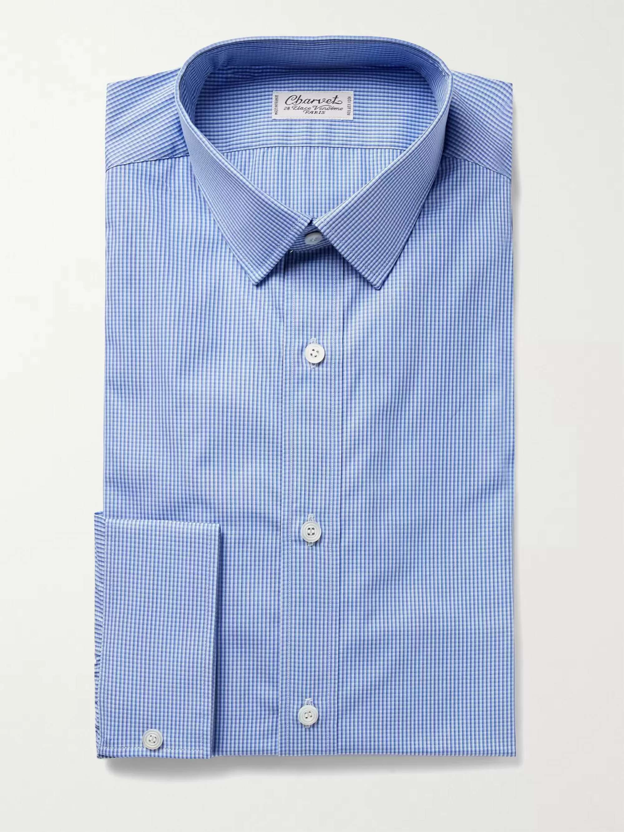 CHARVET Checked Cotton-Poplin Shirt