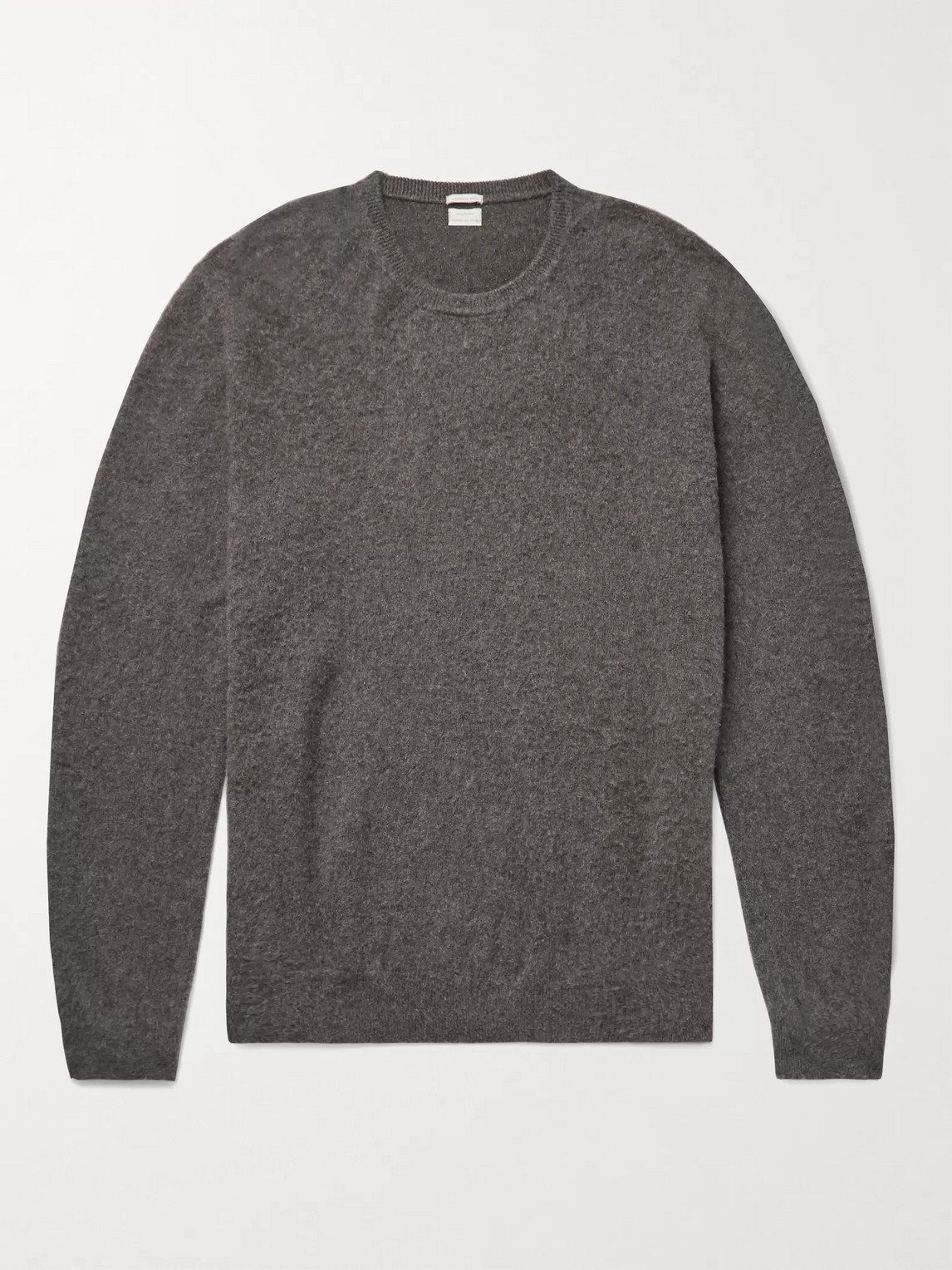Massimo Alba Kane Mélange Brushed Cashmere Sweater In Brown