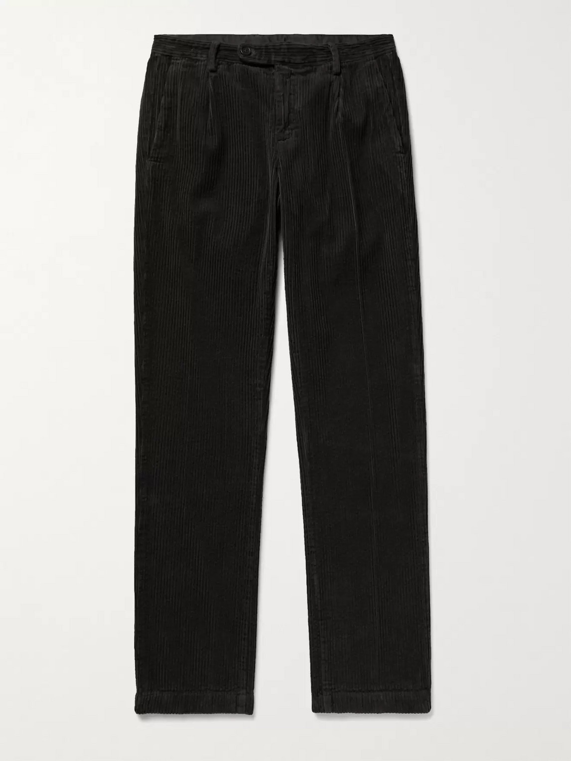 Massimo Alba Ionio Slim-fit Cotton-corduroy Trousers In Gray