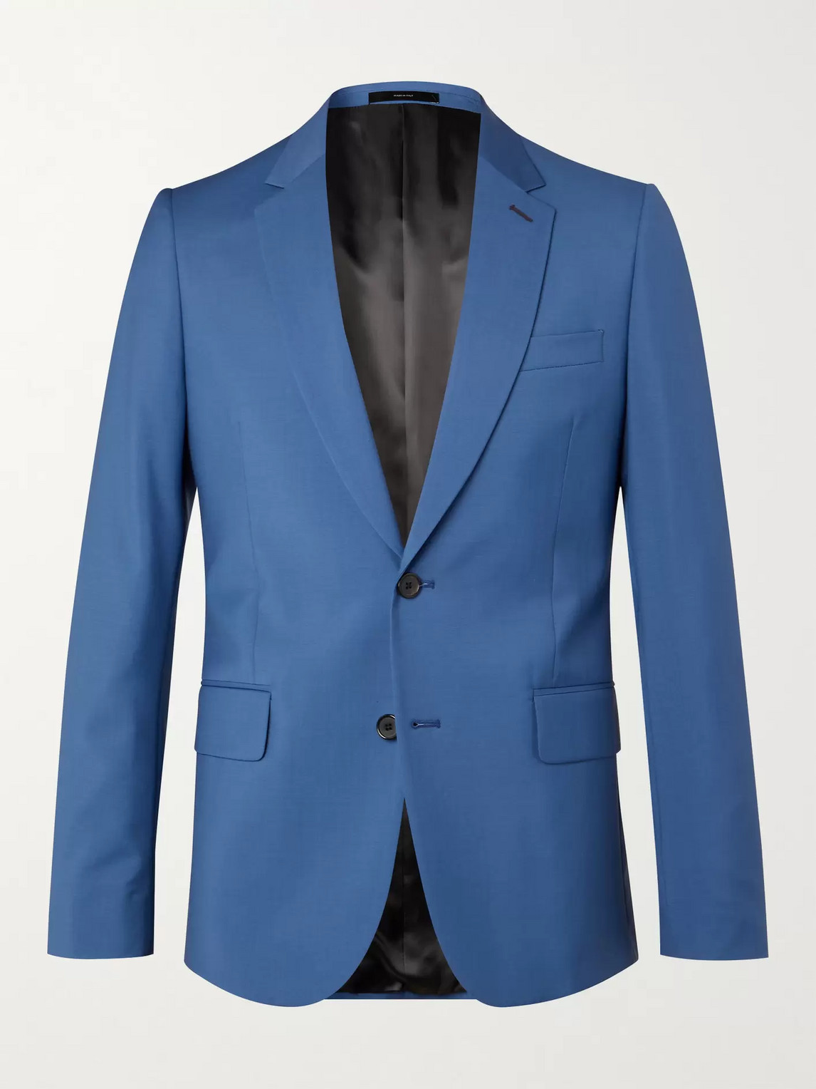 Paul Smith Slim-fit Wool And Mohair-blend Suit Jacket In Blue