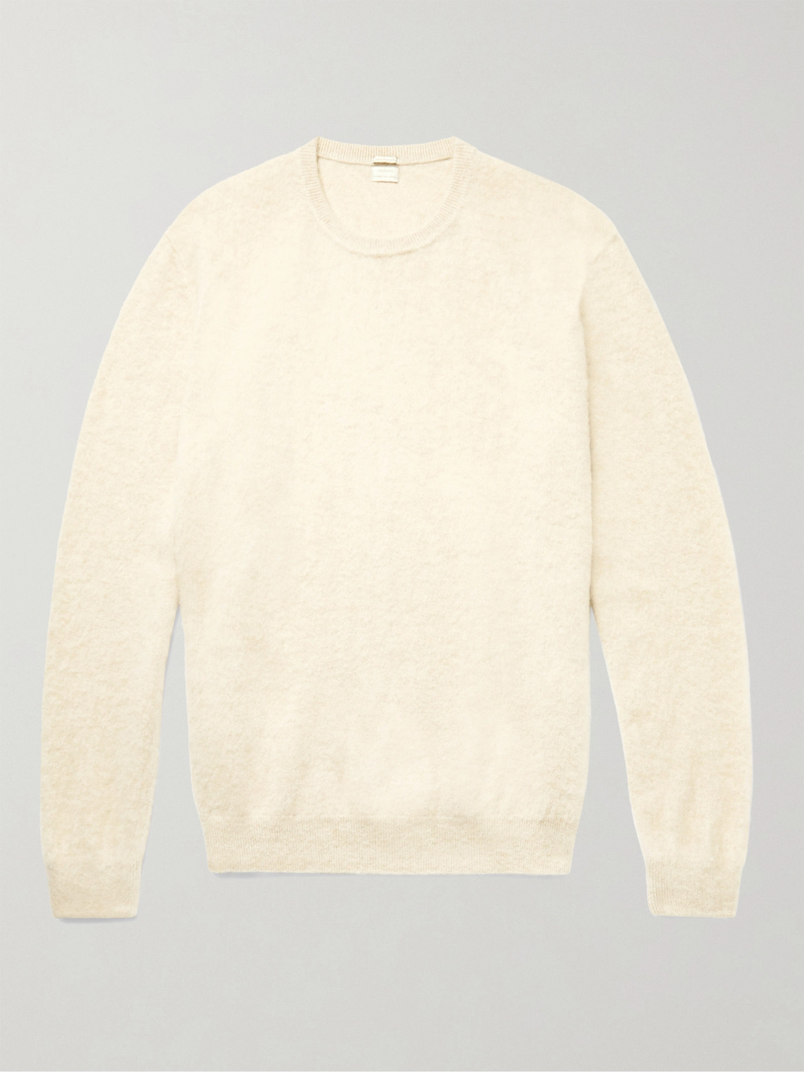 Massimo Alba Kane Brushed Cashmere Sweater In Neutrals
