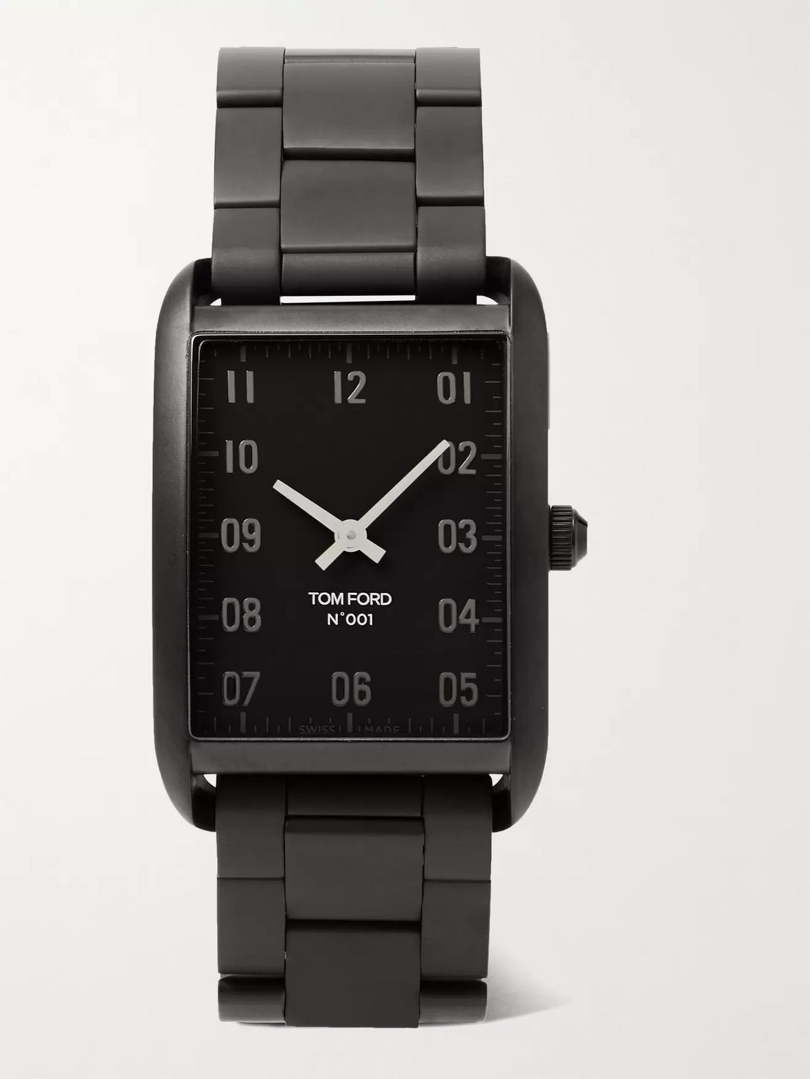 TOM FORD 001 DLC-COATED STAINLESS STEEL WATCH