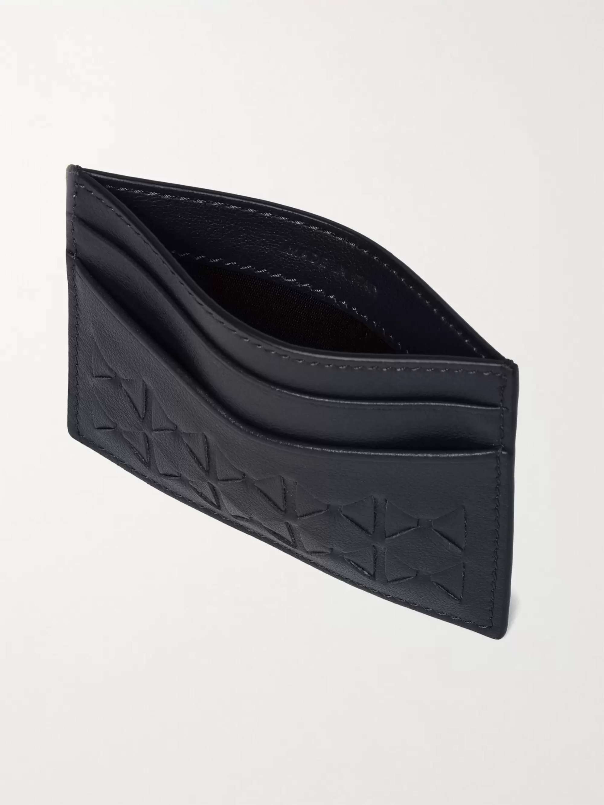 SERAPIAN Woven Leather Cardholder