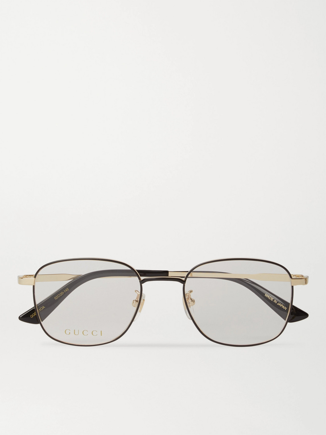 Gucci Square-frame Gold-tone Optical Glasses