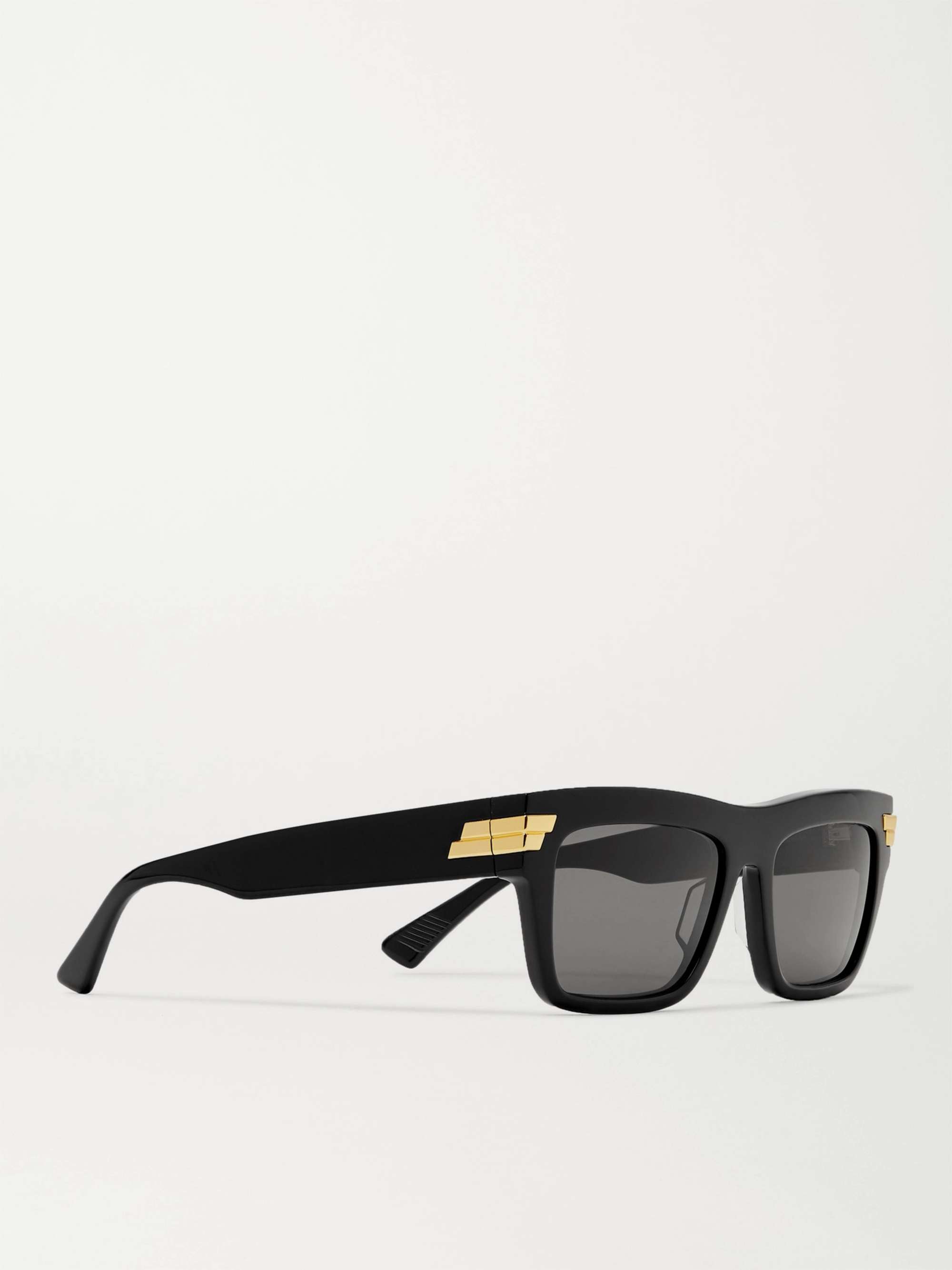 BOTTEGA VENETA Square-Frame Tortoiseshell Acetate Sunglasses
