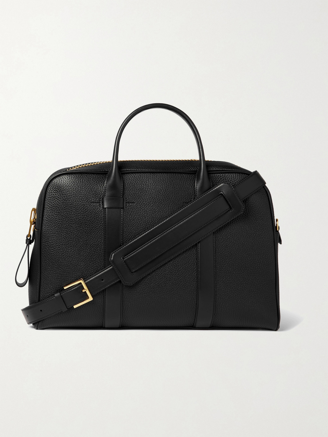 Tom Ford Full-grain Leather Briefcase In Black