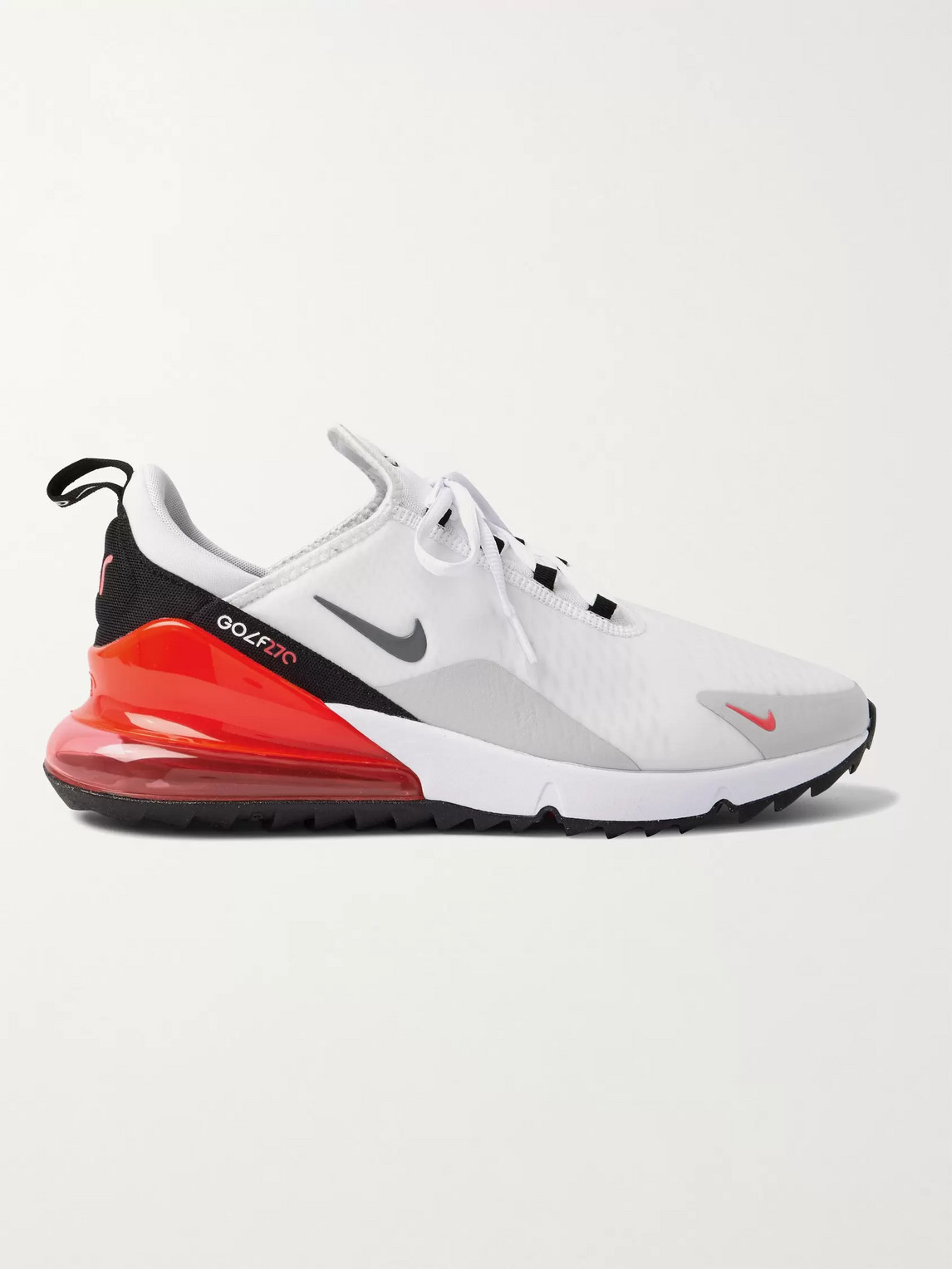 NIKE AIR MAX 270 G RUBBER-TRIMMED COATED-MESH GOLF SHOES