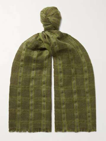 Sciarpa di lana HOGARTH-CHECK Verde 