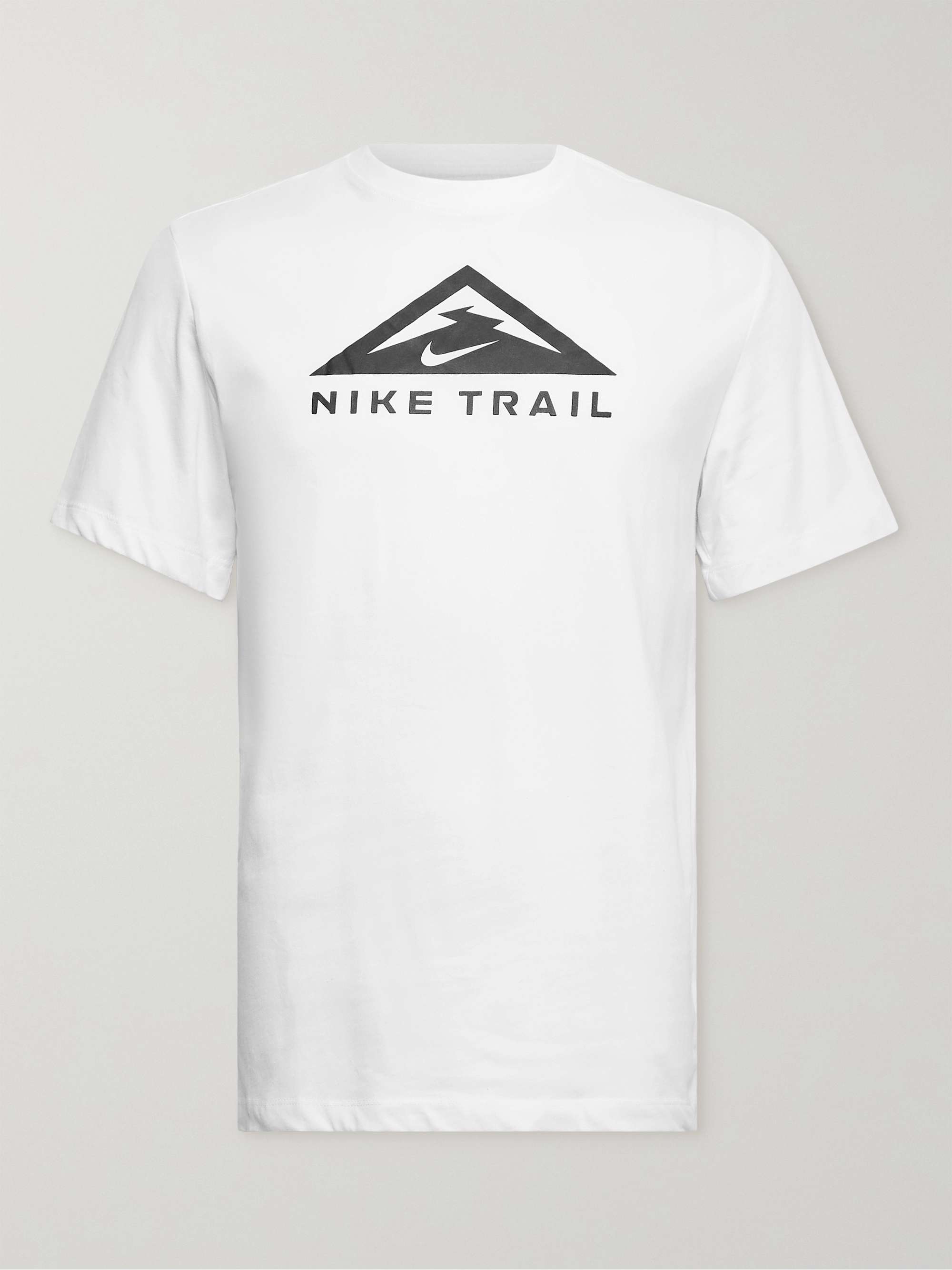 NIKE RUNNING Trail Logo-Print Dri-FIT Cotton-Blend Jersey T-Shirt