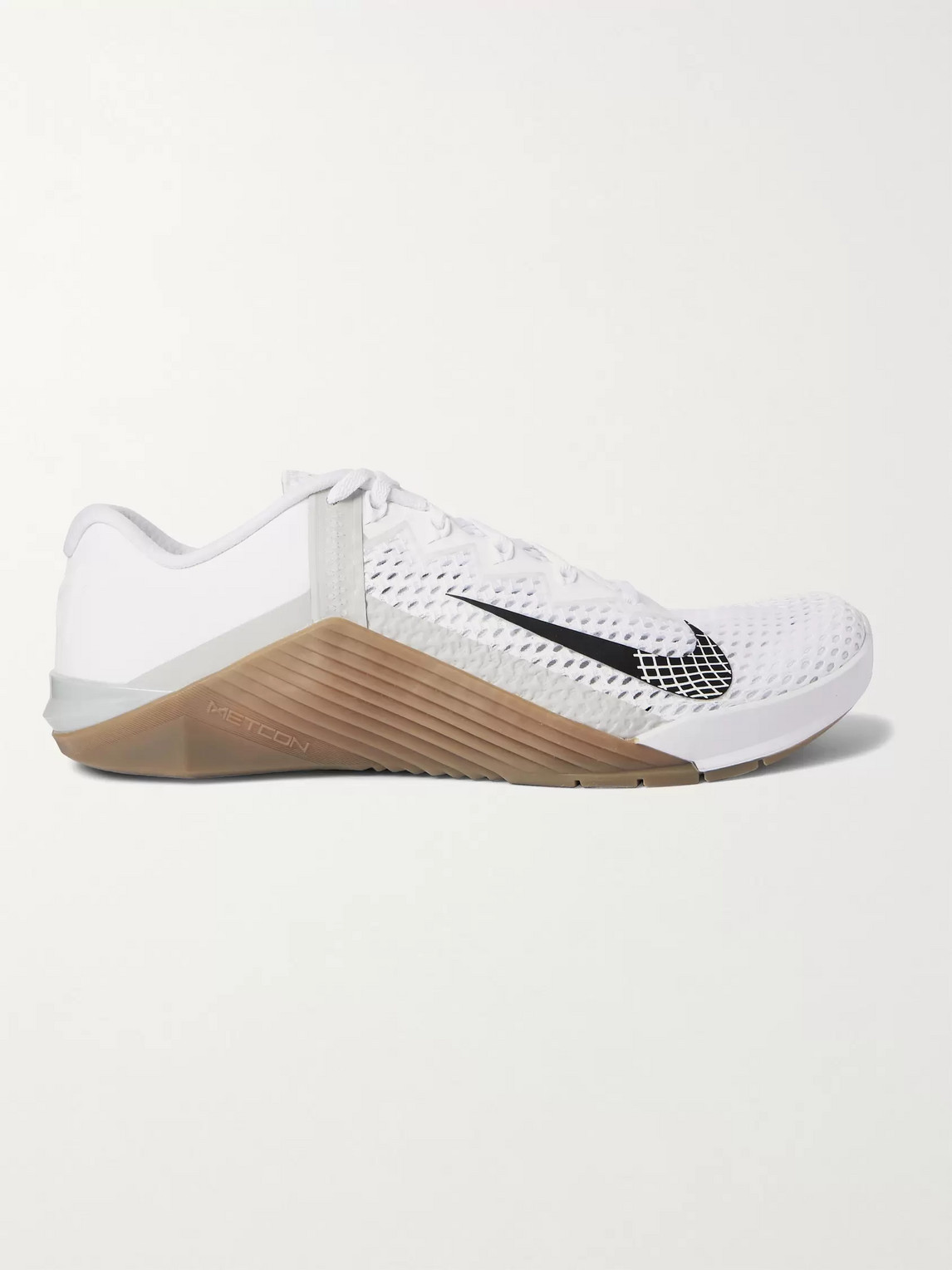 NIKE METCON 6 RUBBER-TRIMMED MESH SNEAKERS