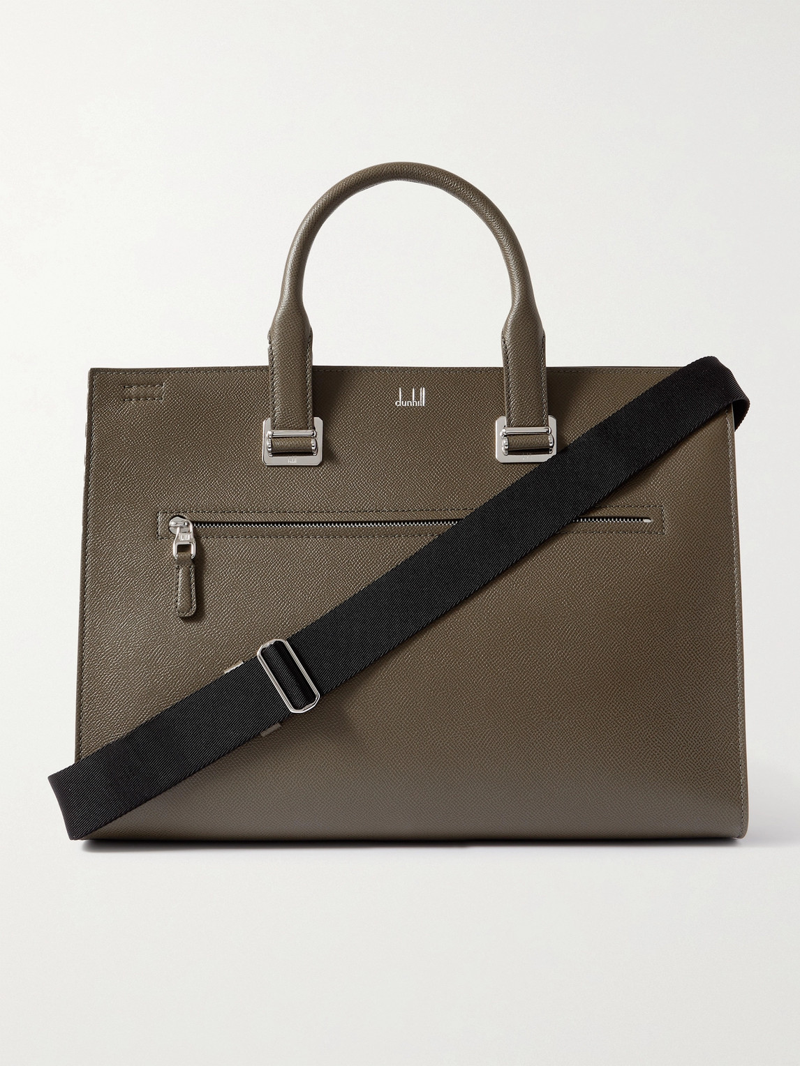 Dunhill Cadogan Leather Briefcase In Green