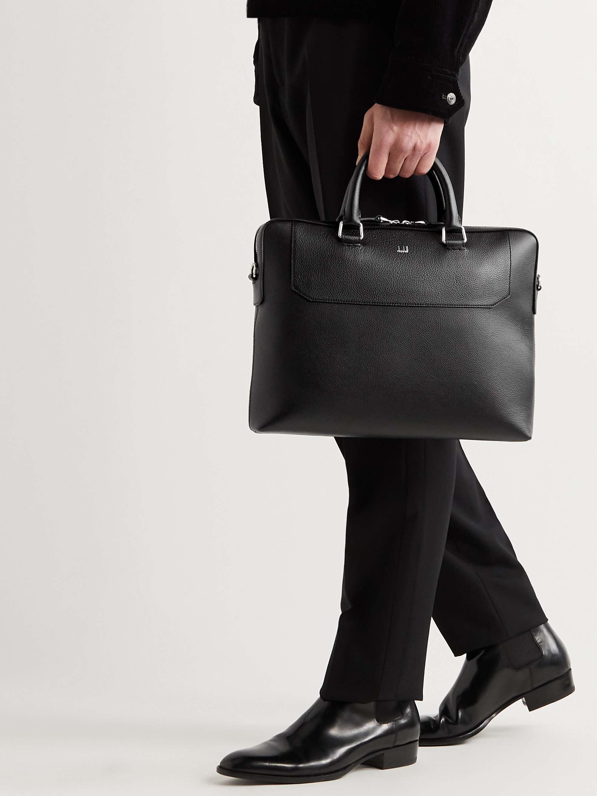Black Full-Grain Leather Briefcase | TOM FORD | MR PORTER