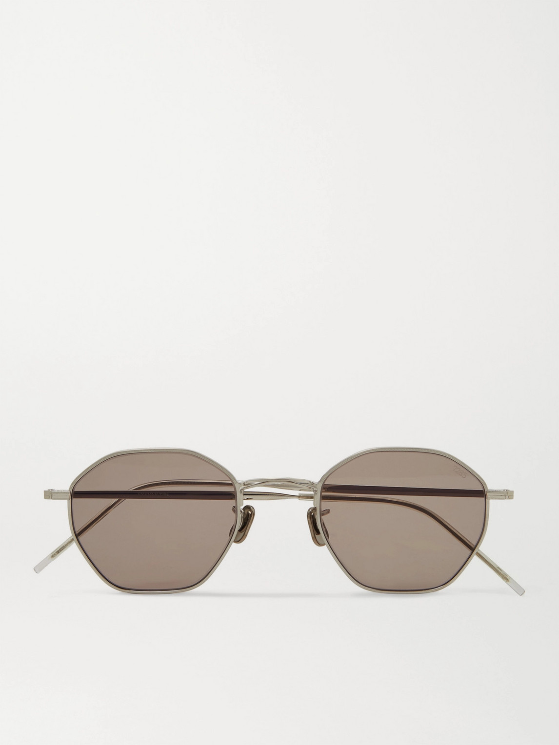 Eyevan 7285 Octagon-frame Silver-tone Sunglasses