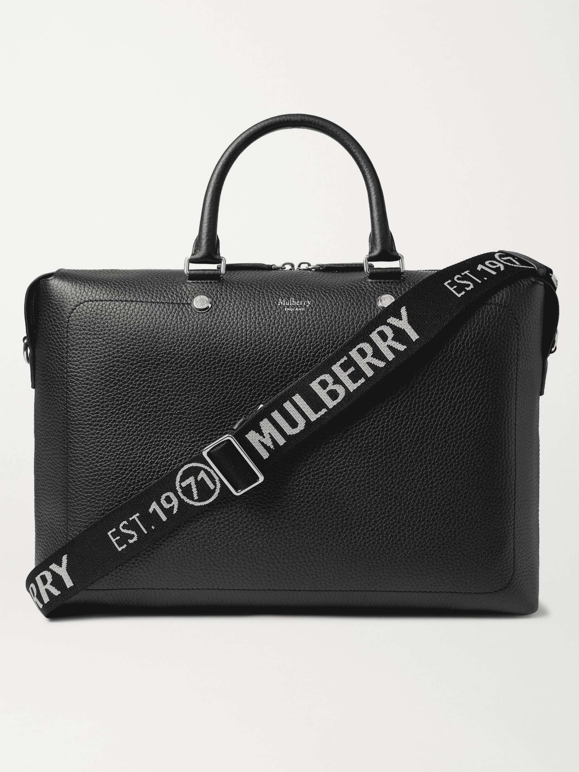 MULBERRY City Full-Grain Leather Briefcase