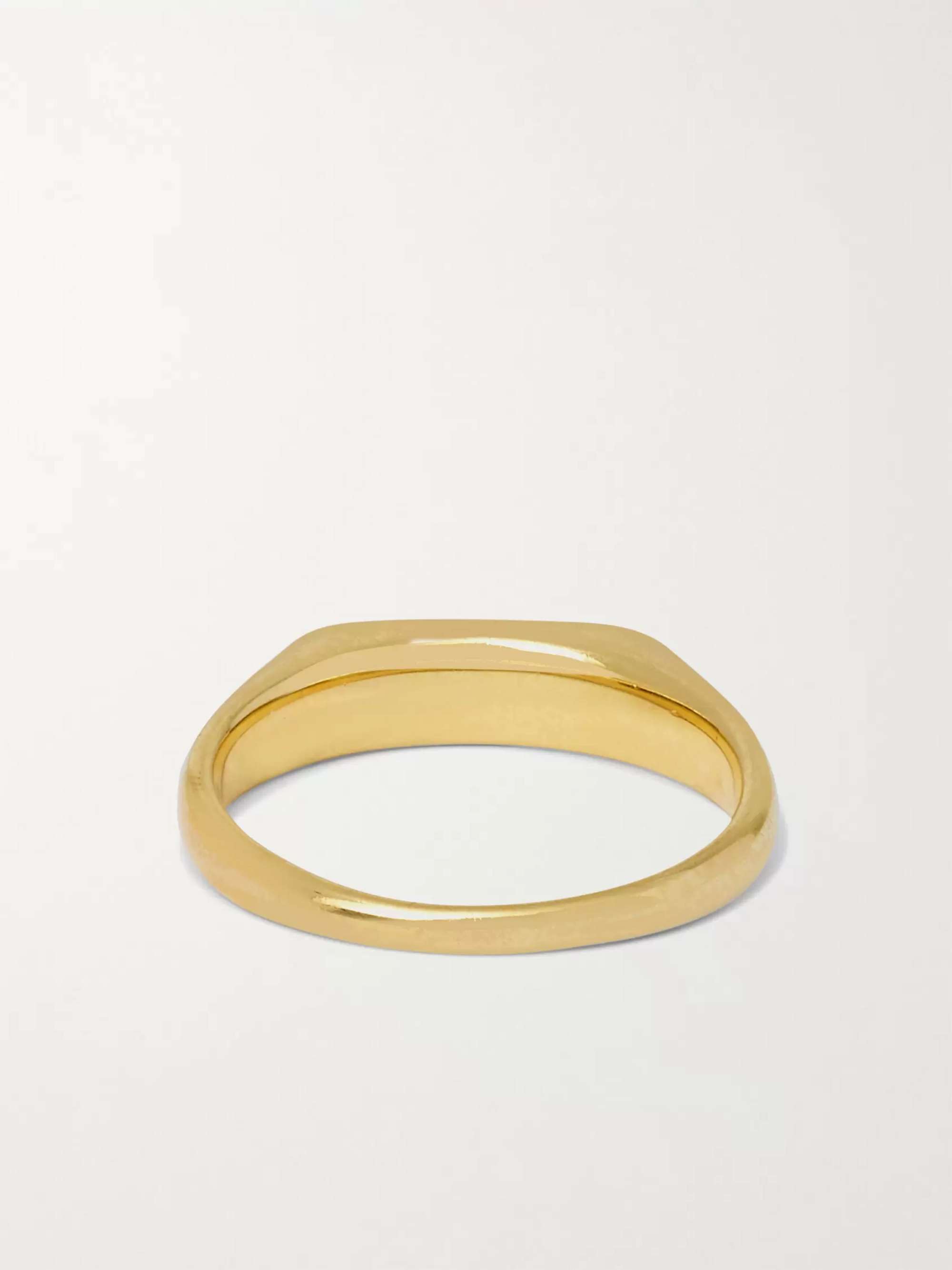 Gold Knut 9-Karat Gold Signet Ring | TOM WOOD | MR PORTER