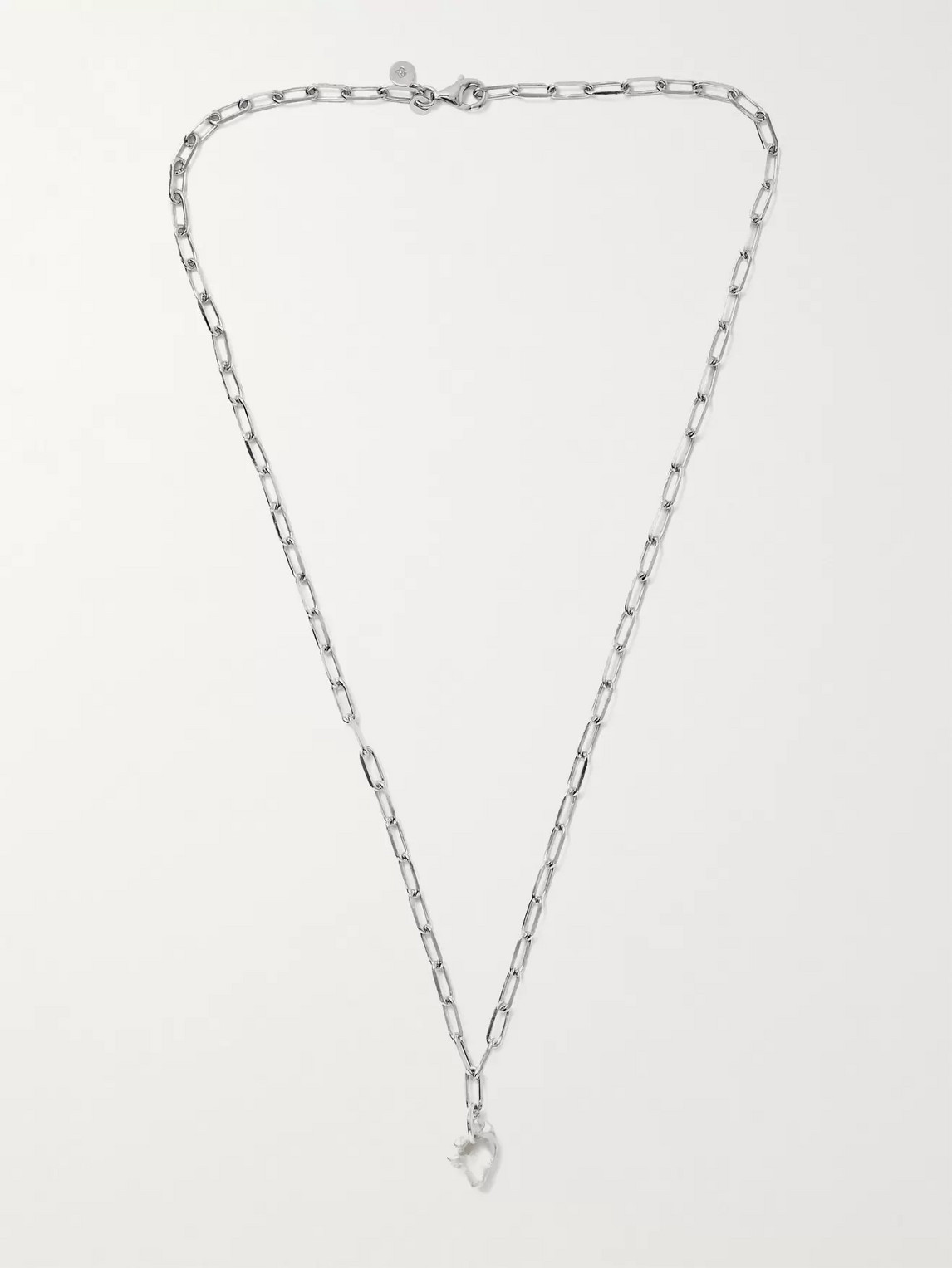 Alice Made This Bardo Rhodium-plated Chain Necklace In Silver
