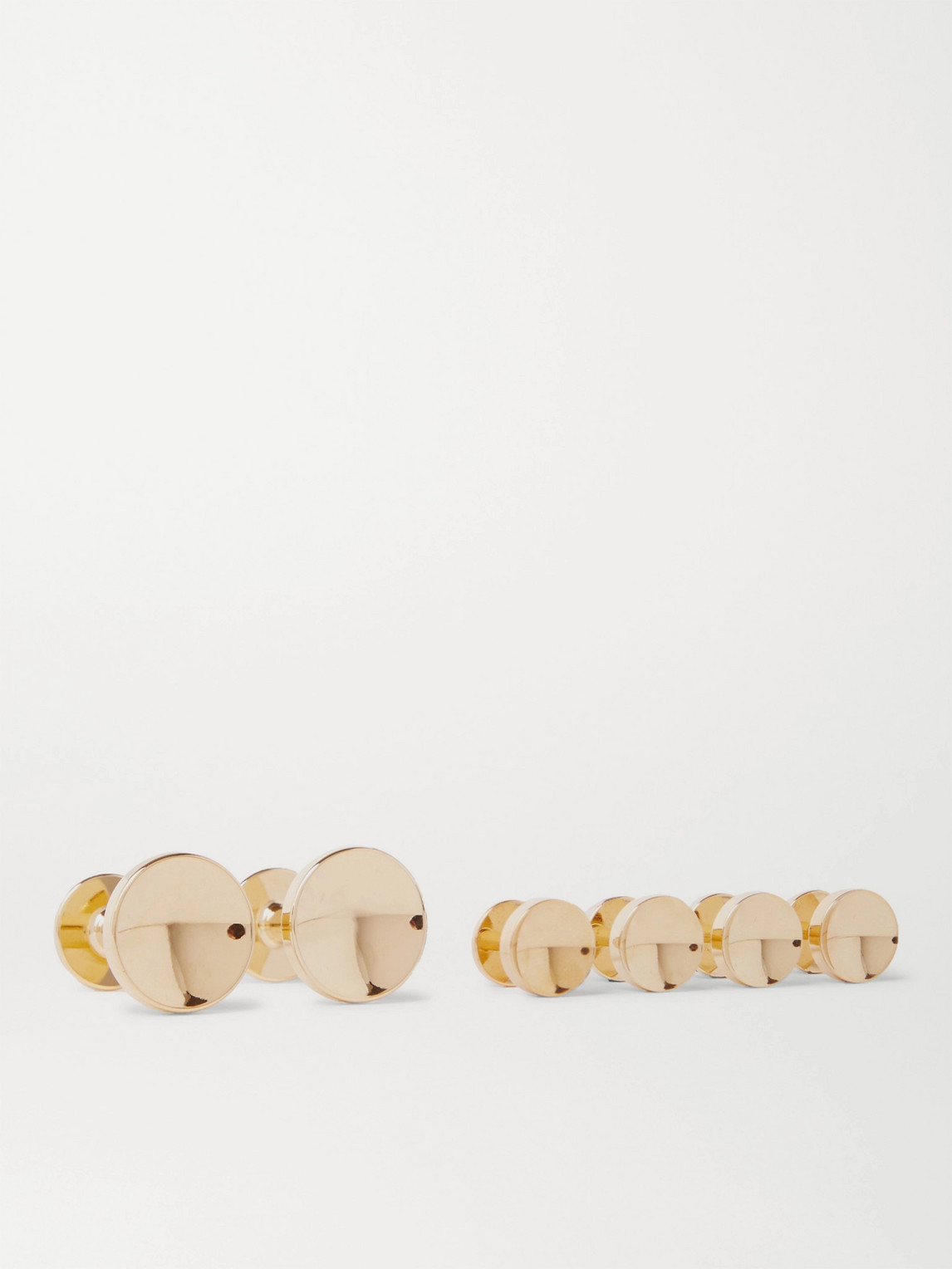 Alice Made This Elliot Gold-plated Cufflinks And Shirt Stud Set