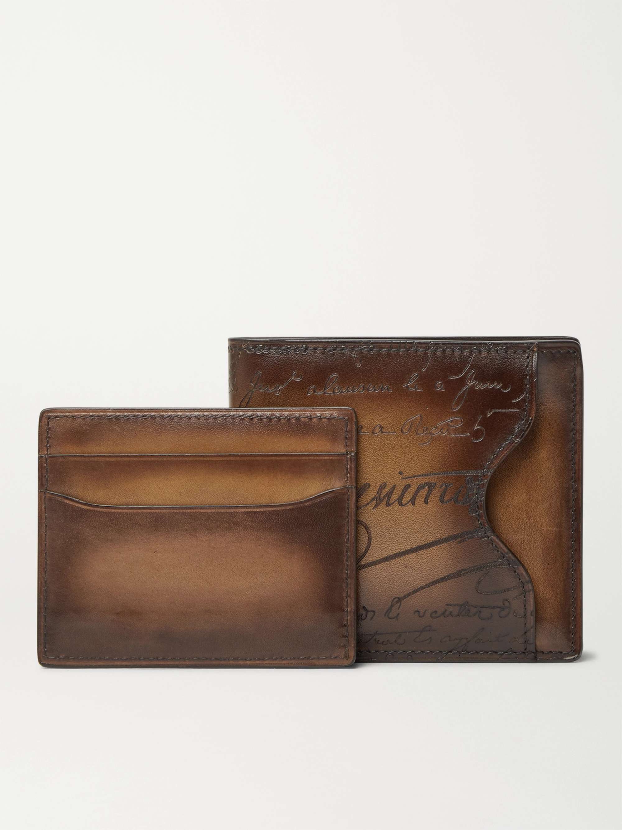 BERLUTI Scritto Leather Billfold Wallet with Cardholder