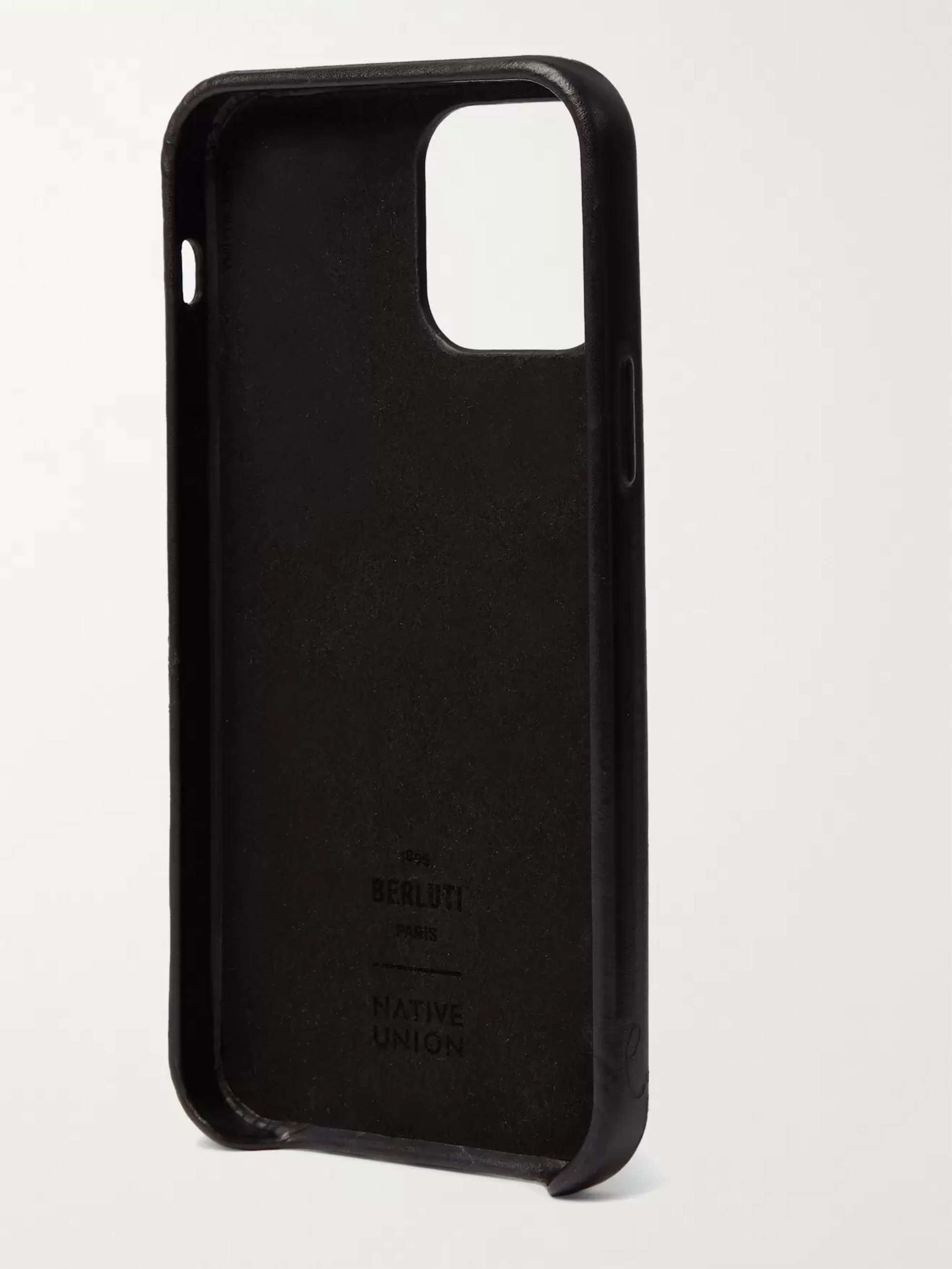 BERLUTI Scritto Venezia Leather iPhone 12 Case