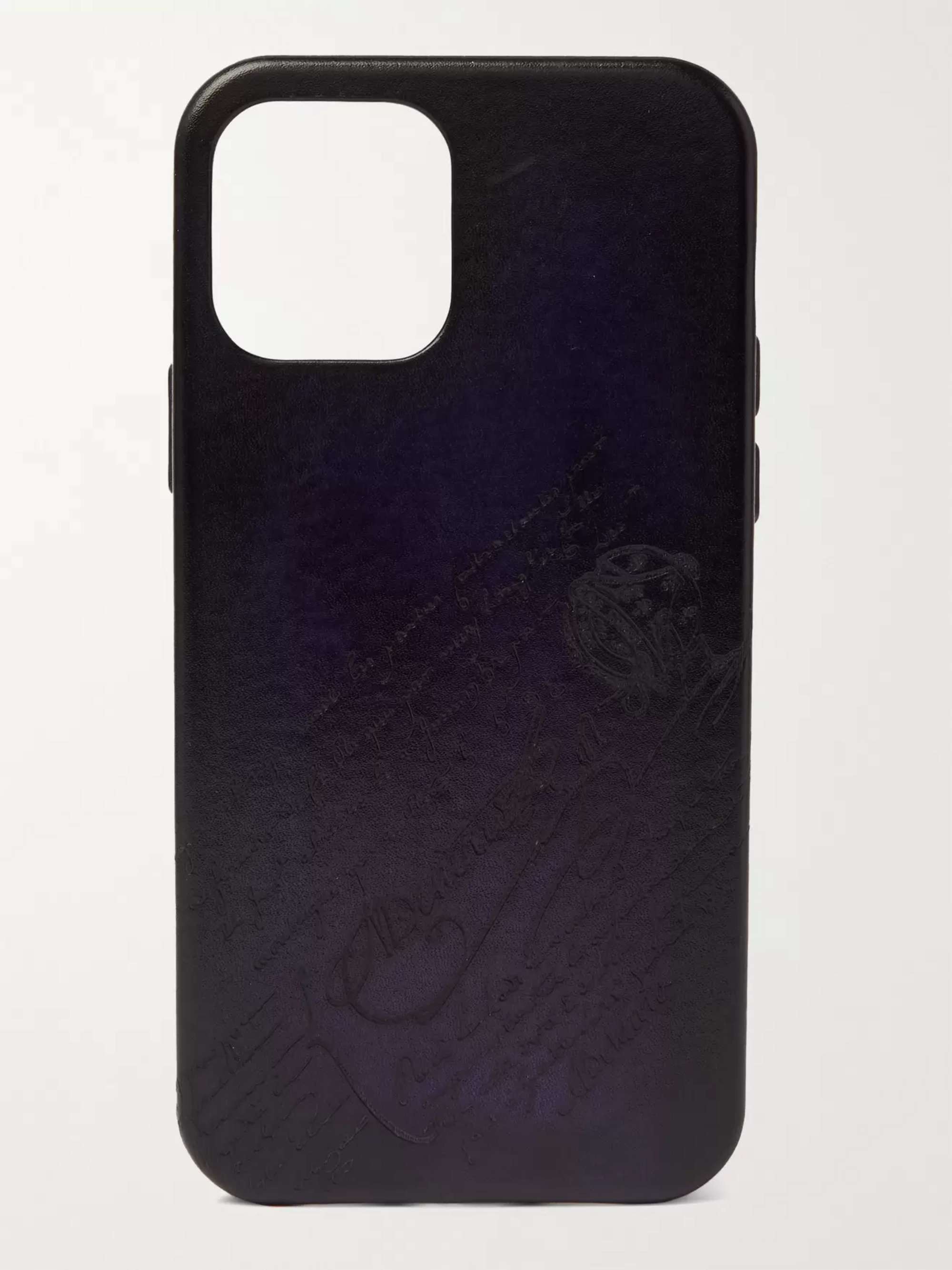 BERLUTI Scritto Venezia Leather iPhone 12 Case