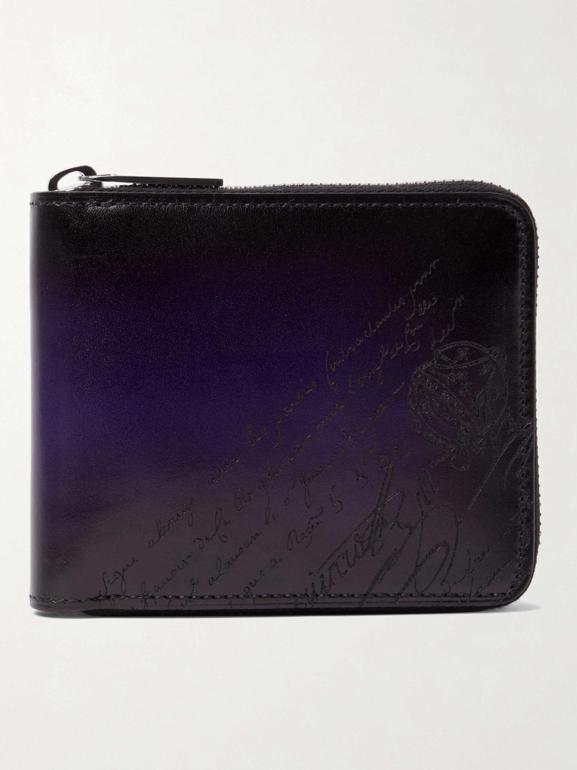 BERLUTI Scritto Venezia Leather Zip-Around Wallet