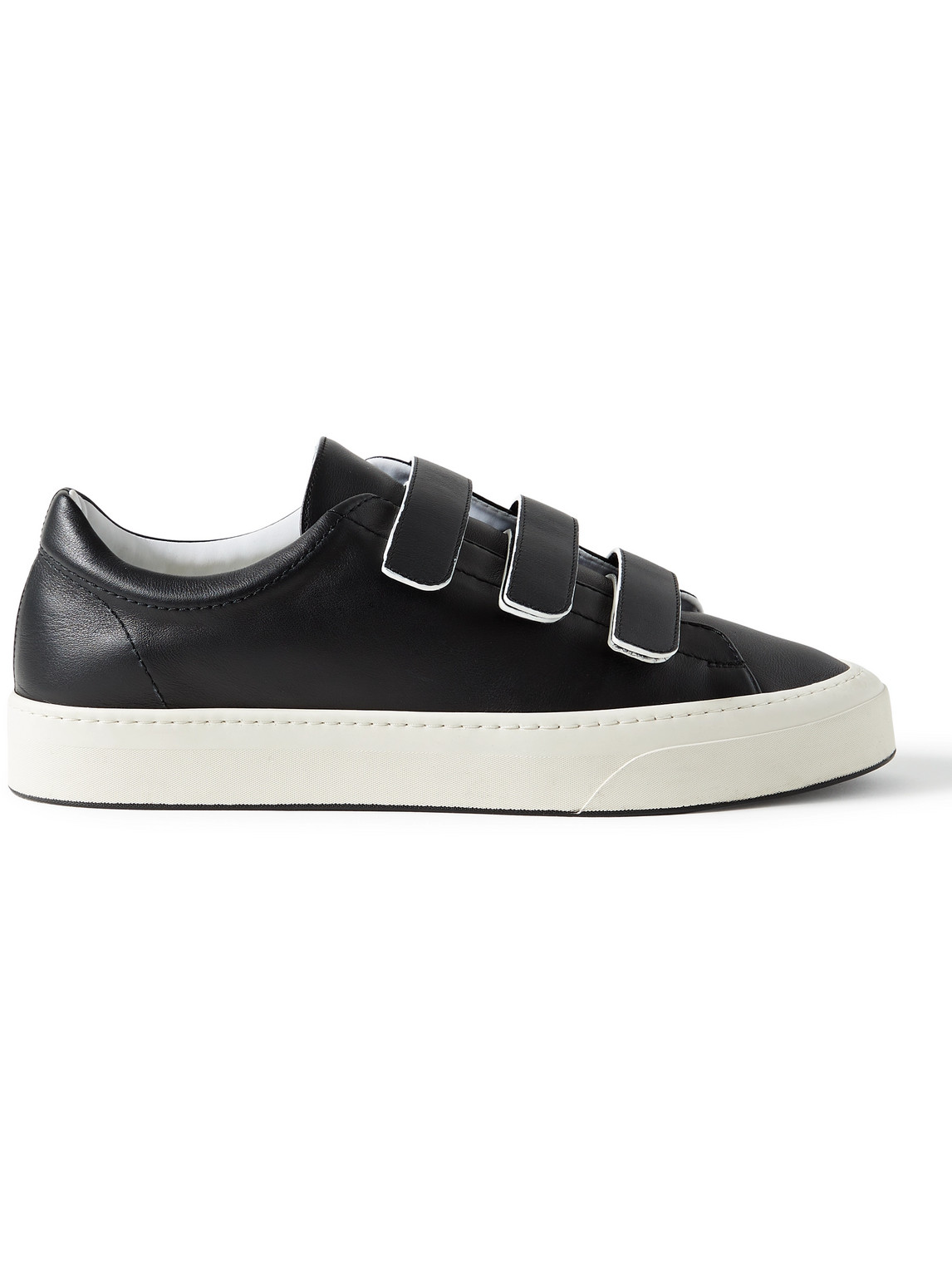 The Row Dean Leather Sneakers In Black | ModeSens