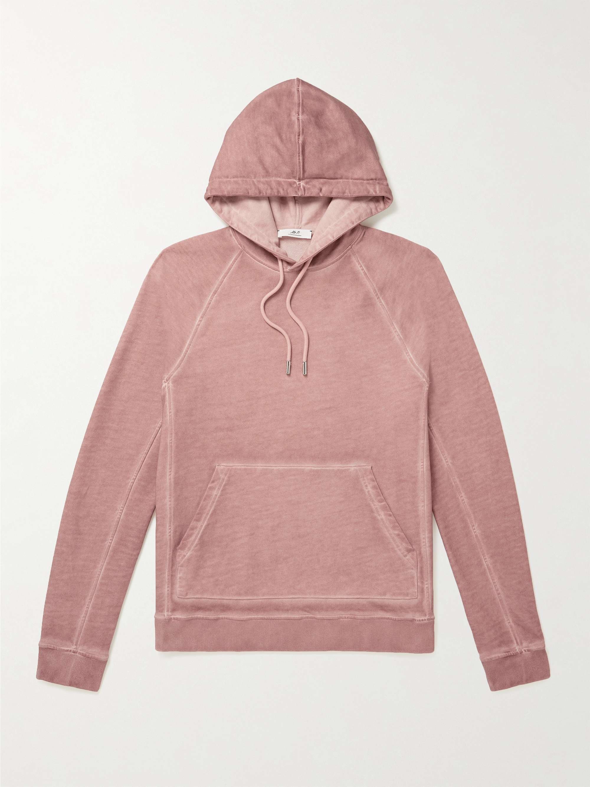 MR P. Cold-Dyed Organic Cotton-Jersey Hoodie
