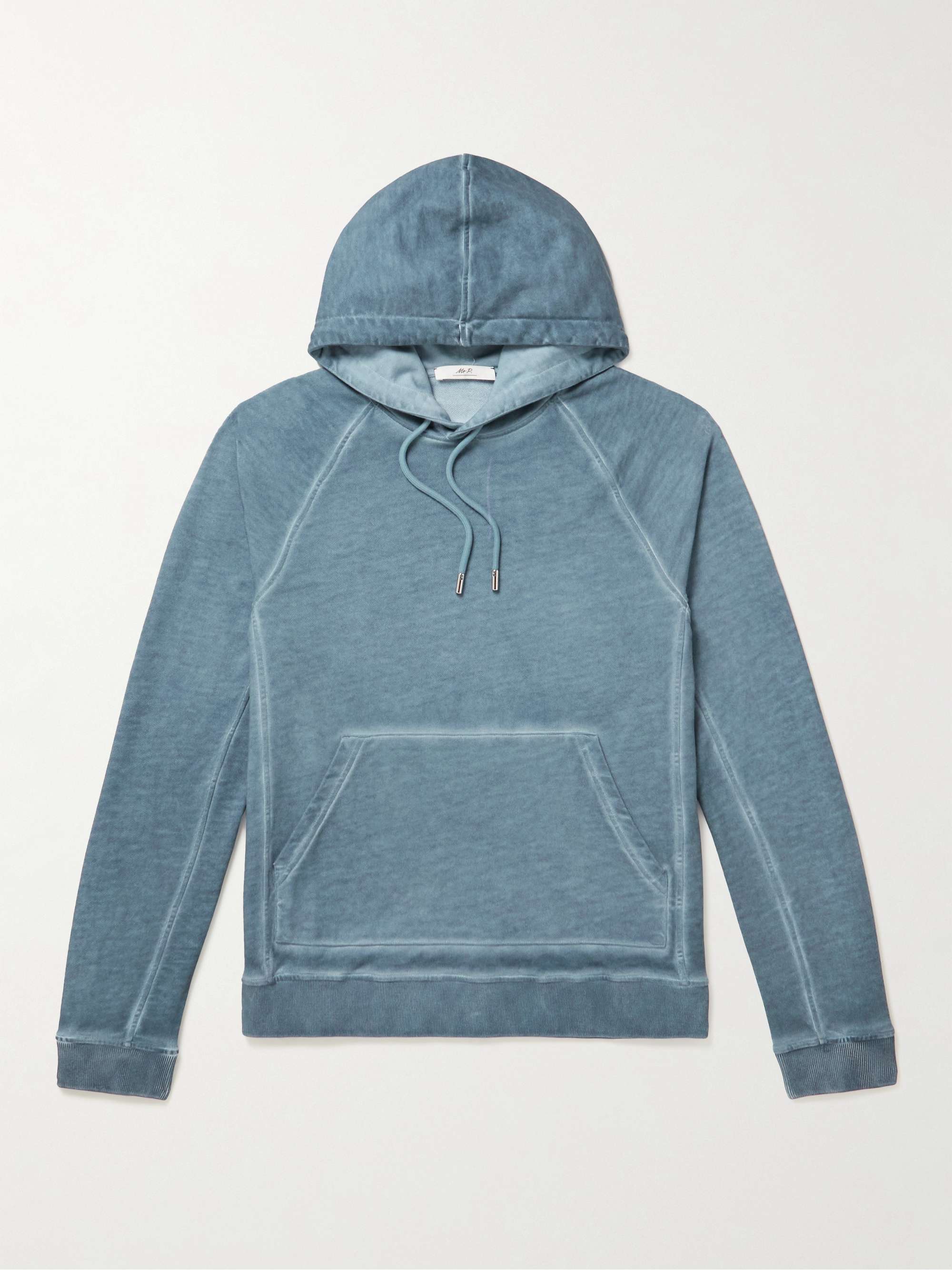 MR P. Cold-Dyed Organic Cotton-Jersey Hoodie