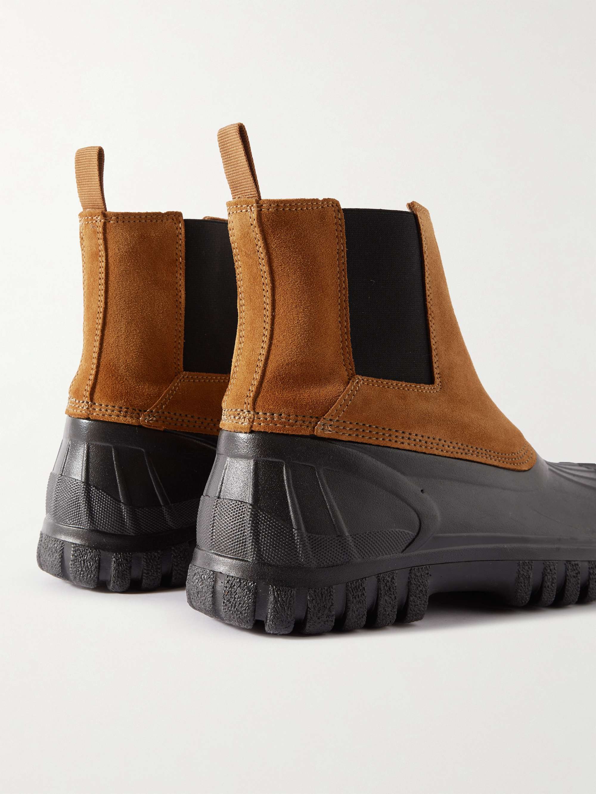 DIEMME Balbi Suede and Rubber Chelsea Boots