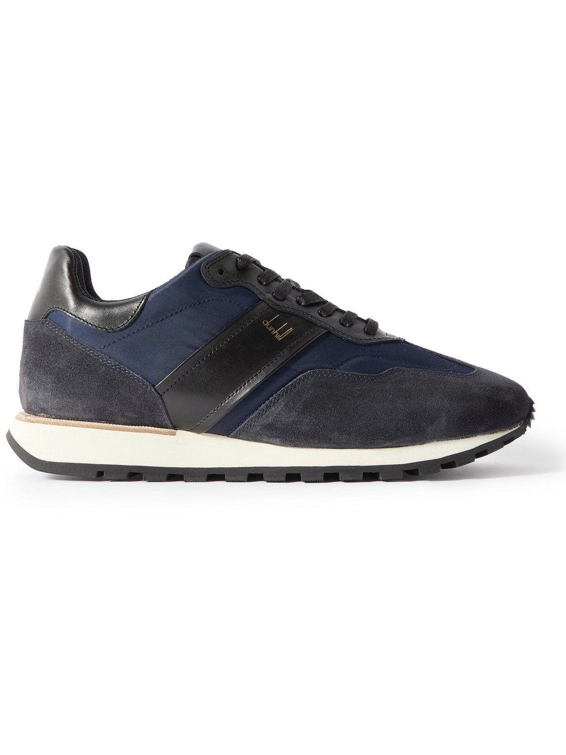 Dunhill Legacy Runner Suede-trimmed Leather And Nylon Sneakers In Blue ...