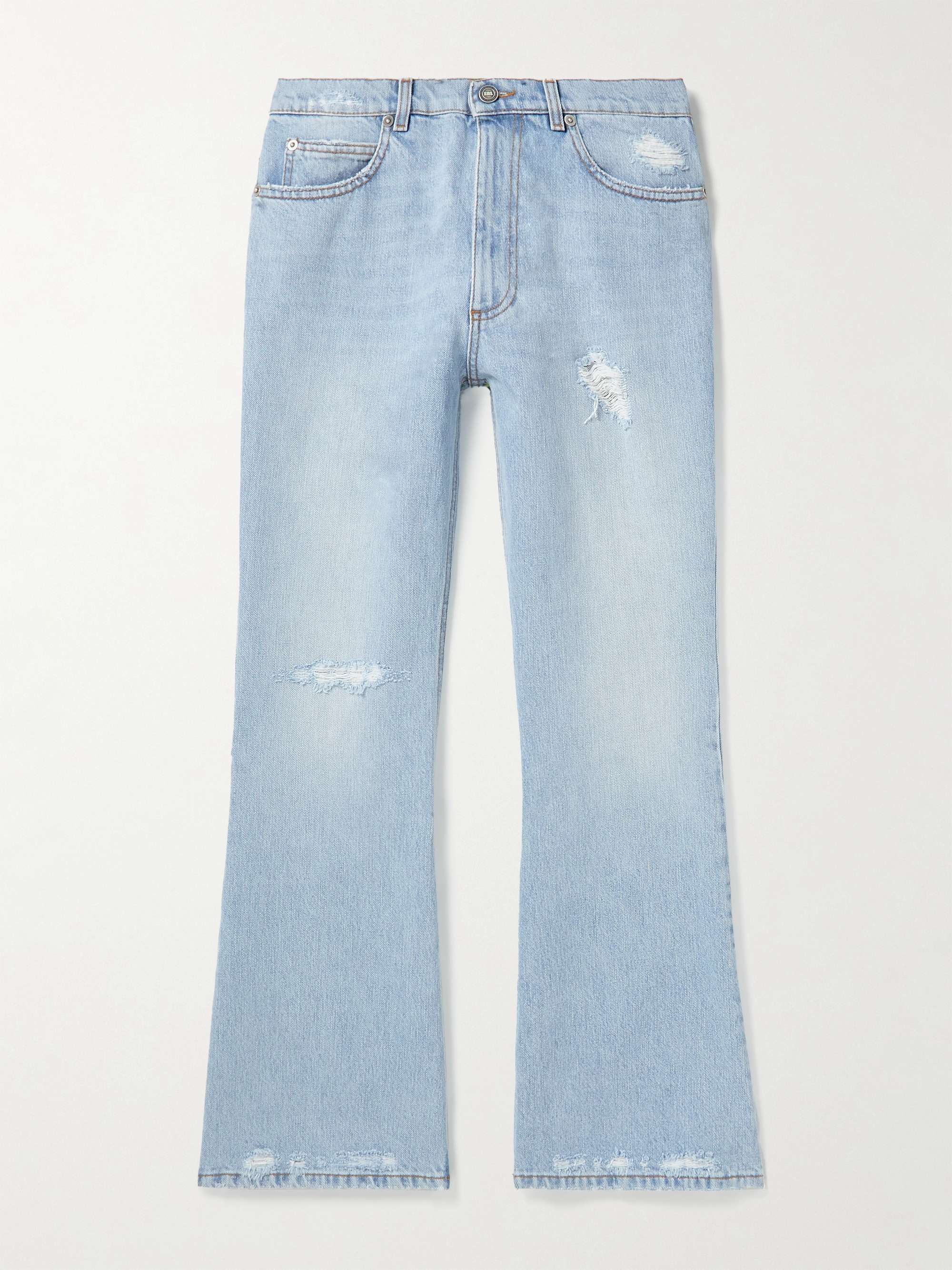 ERL Straight-Leg Distressed Jeans