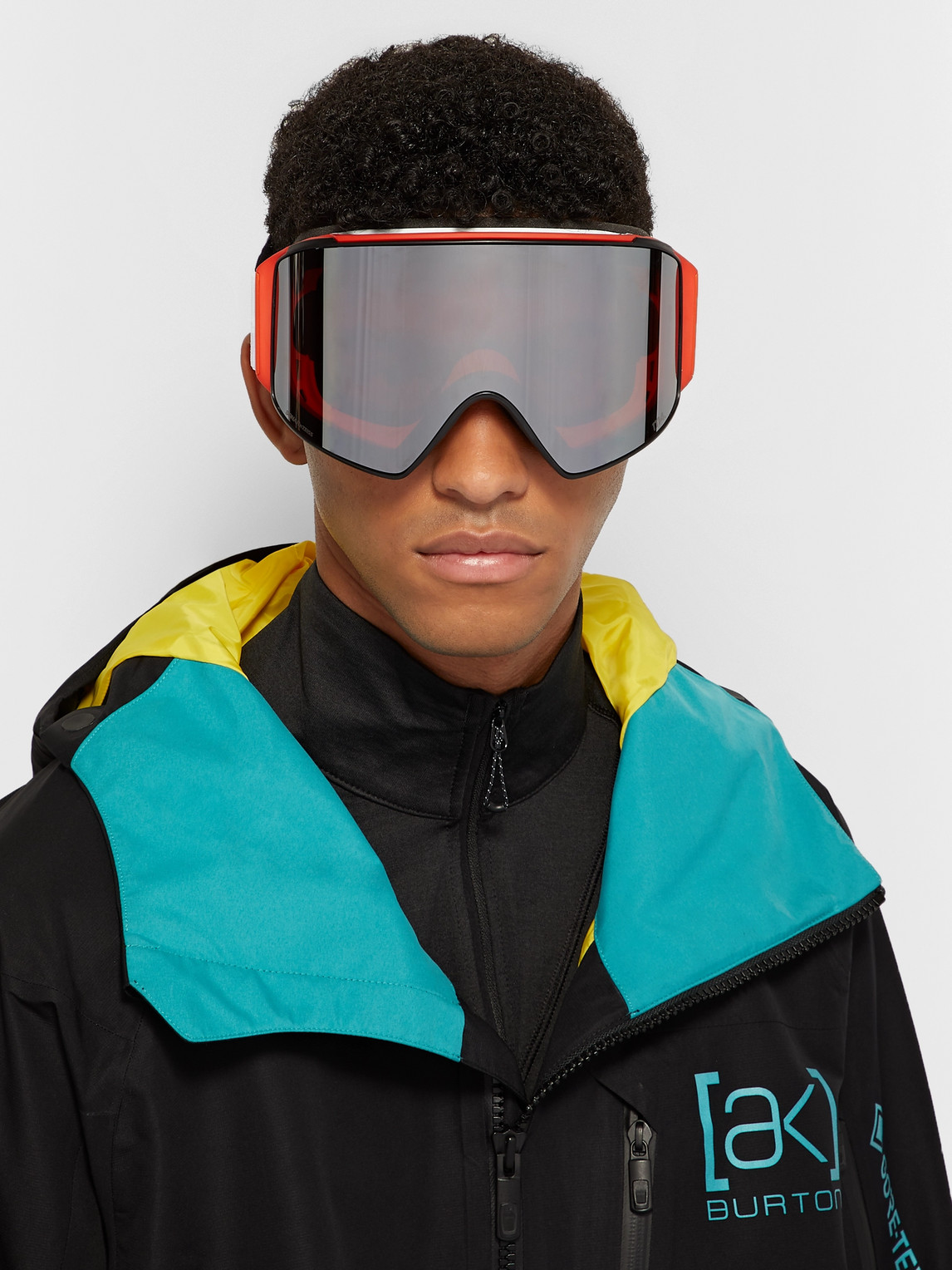 Anon M4 Cylindrical Ski Goggles And Stretch-jersey Face Mask In White