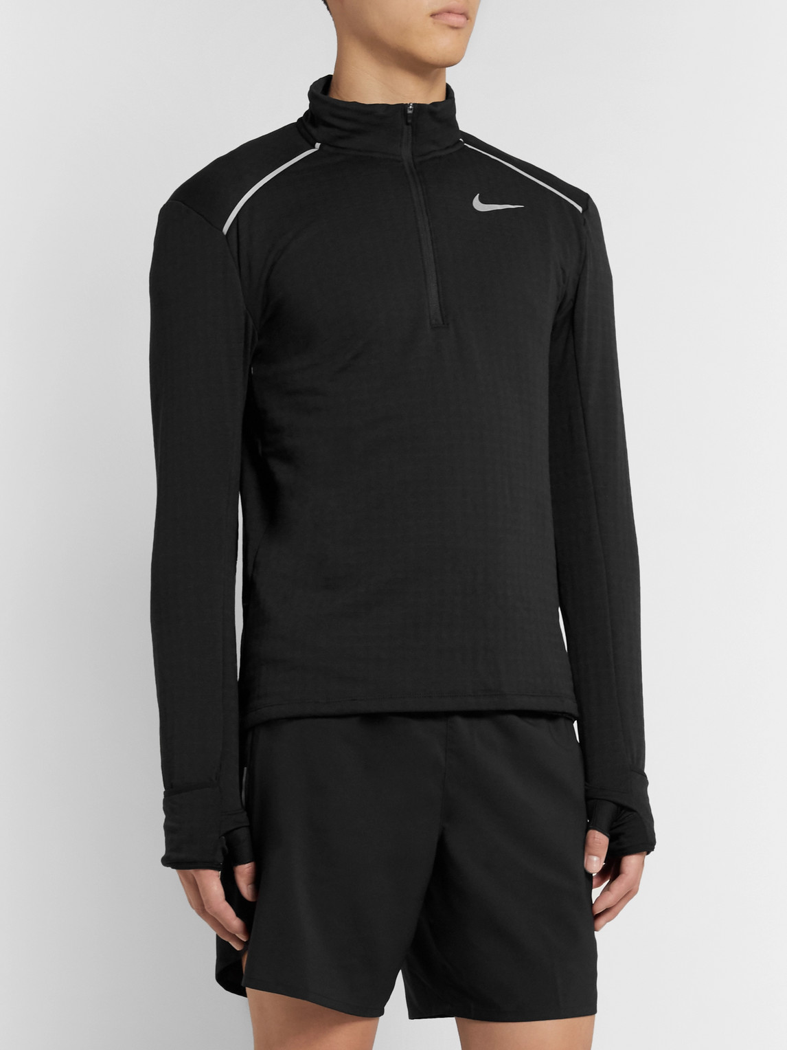 Shop Nike Therma Sphere Element 3.0 Dri-fit Half-zip Top In Black