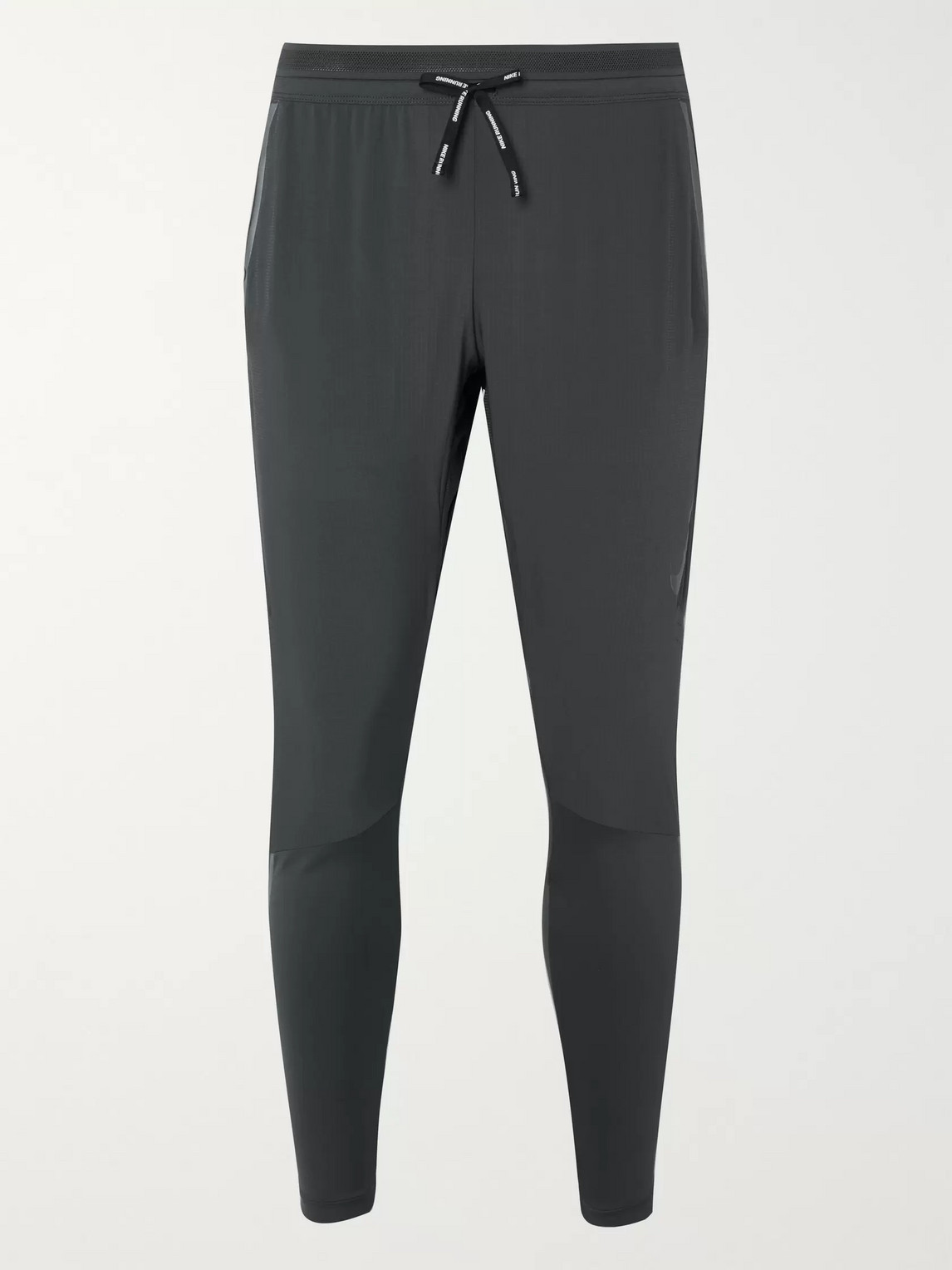 Nike Swift Slim-fit Tapered Perforated Flex Dri-fit Sweatpants In Gray