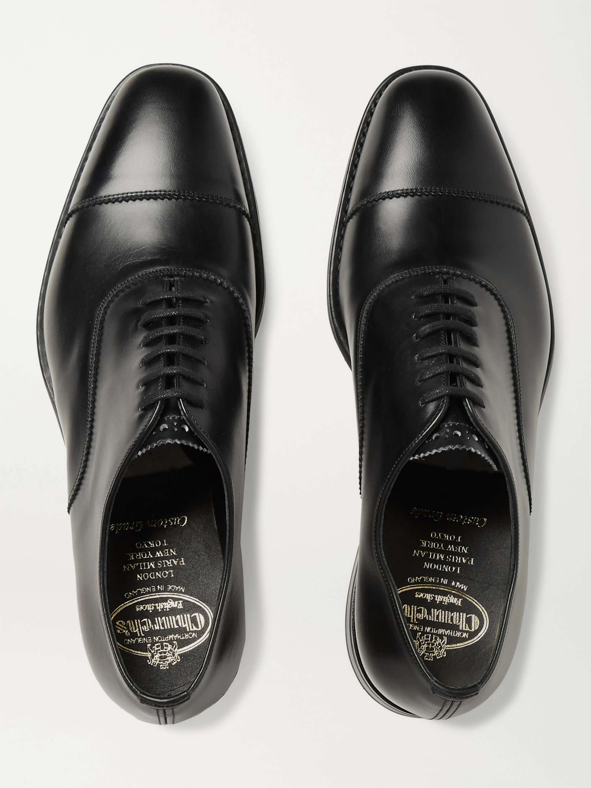 CHURCH'S Dubai Polished-Leather Oxford Shoes