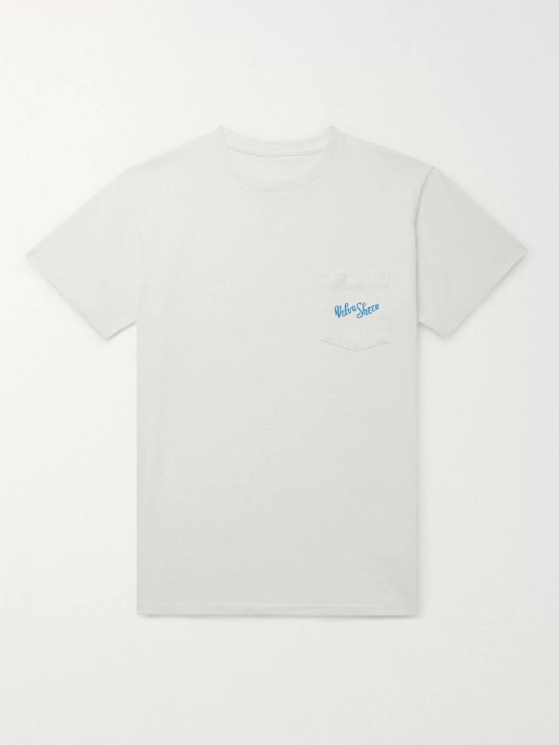 Velva Sheen Logo-print Cotton-jersey T-shirt In White