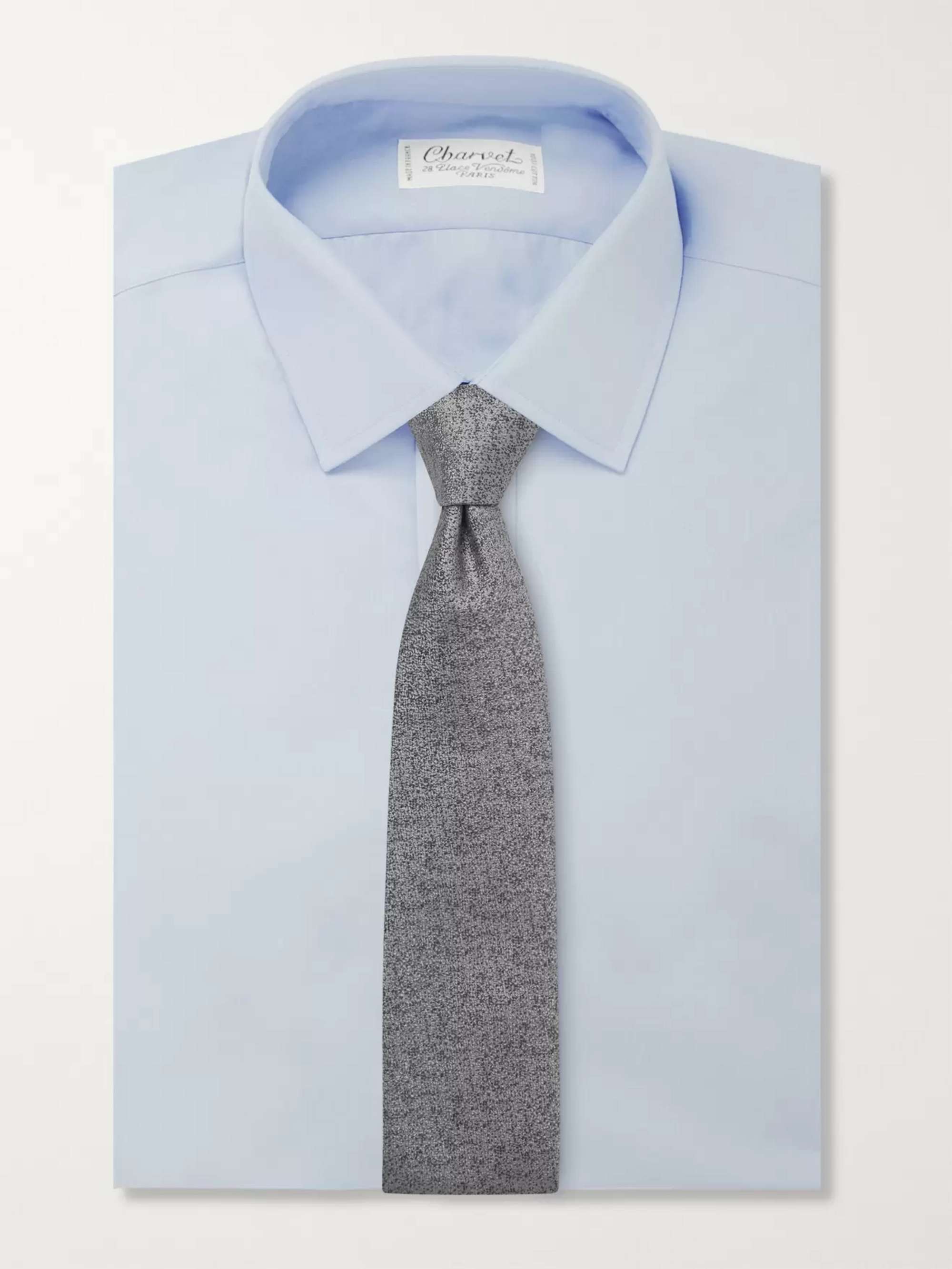 CHARVET 7.5cm Silk and Wool-Blend Tie