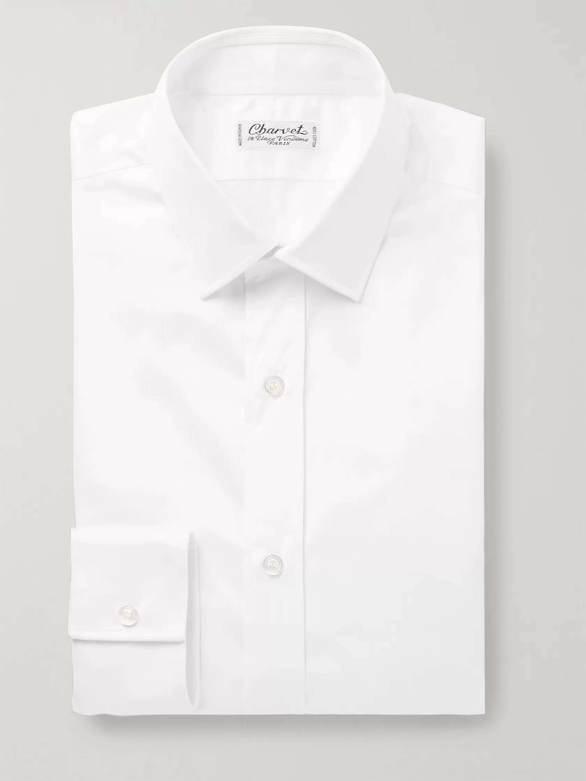 CHARVET White Cotton-Satin Shirt