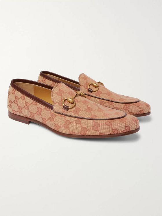 gucci monogram loafers mens