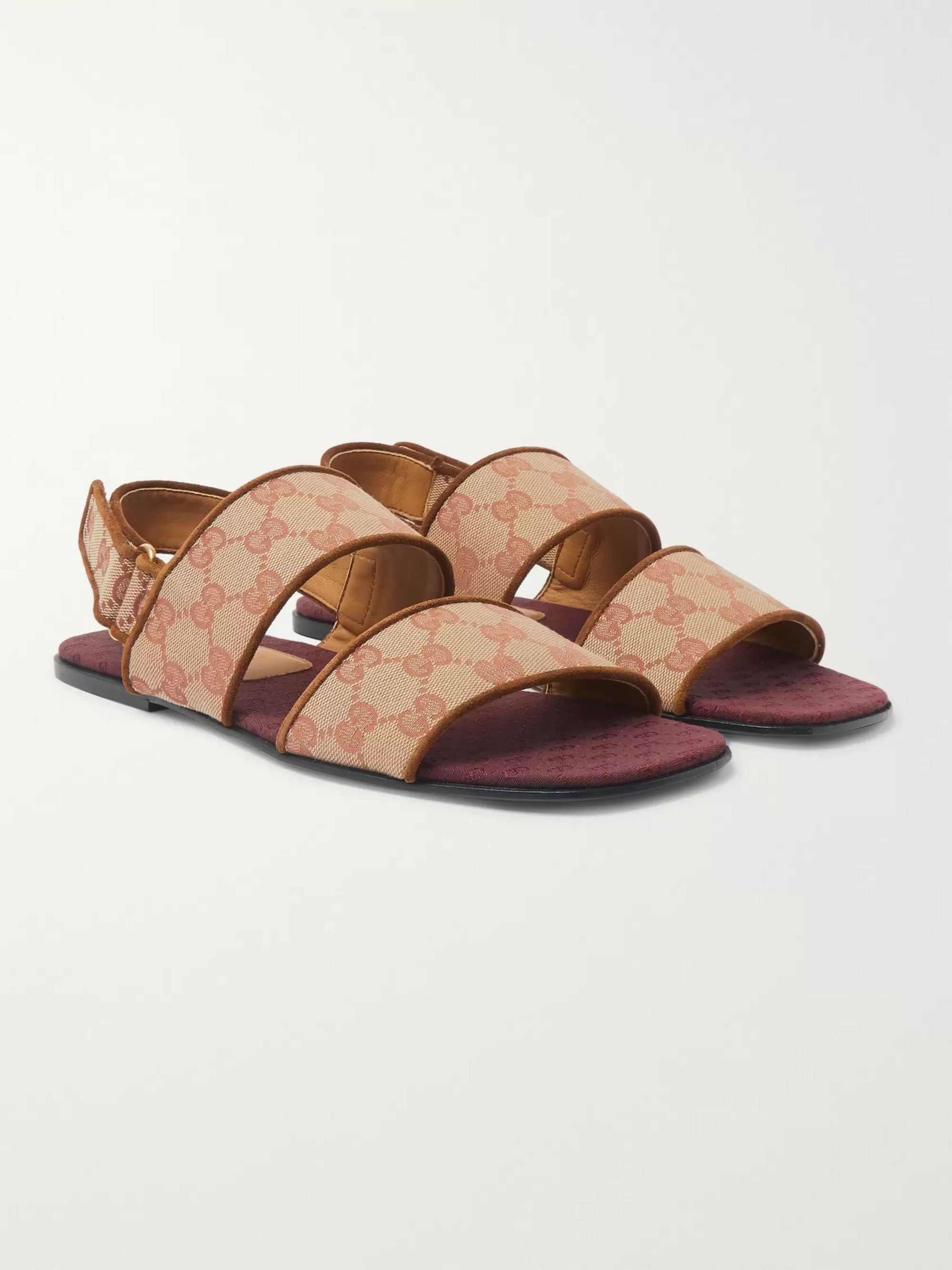 gucci canvas sandals