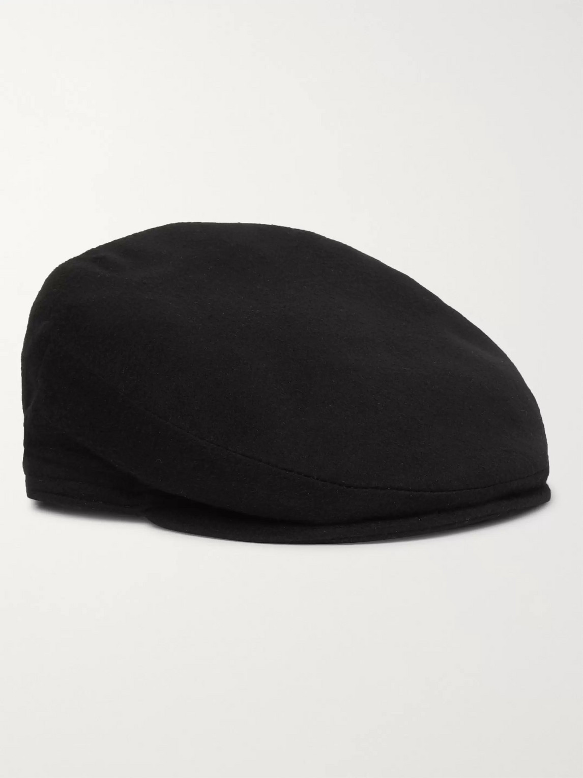 Lock & Co Hatters Oslo Wool-felt Flat Cap In Black