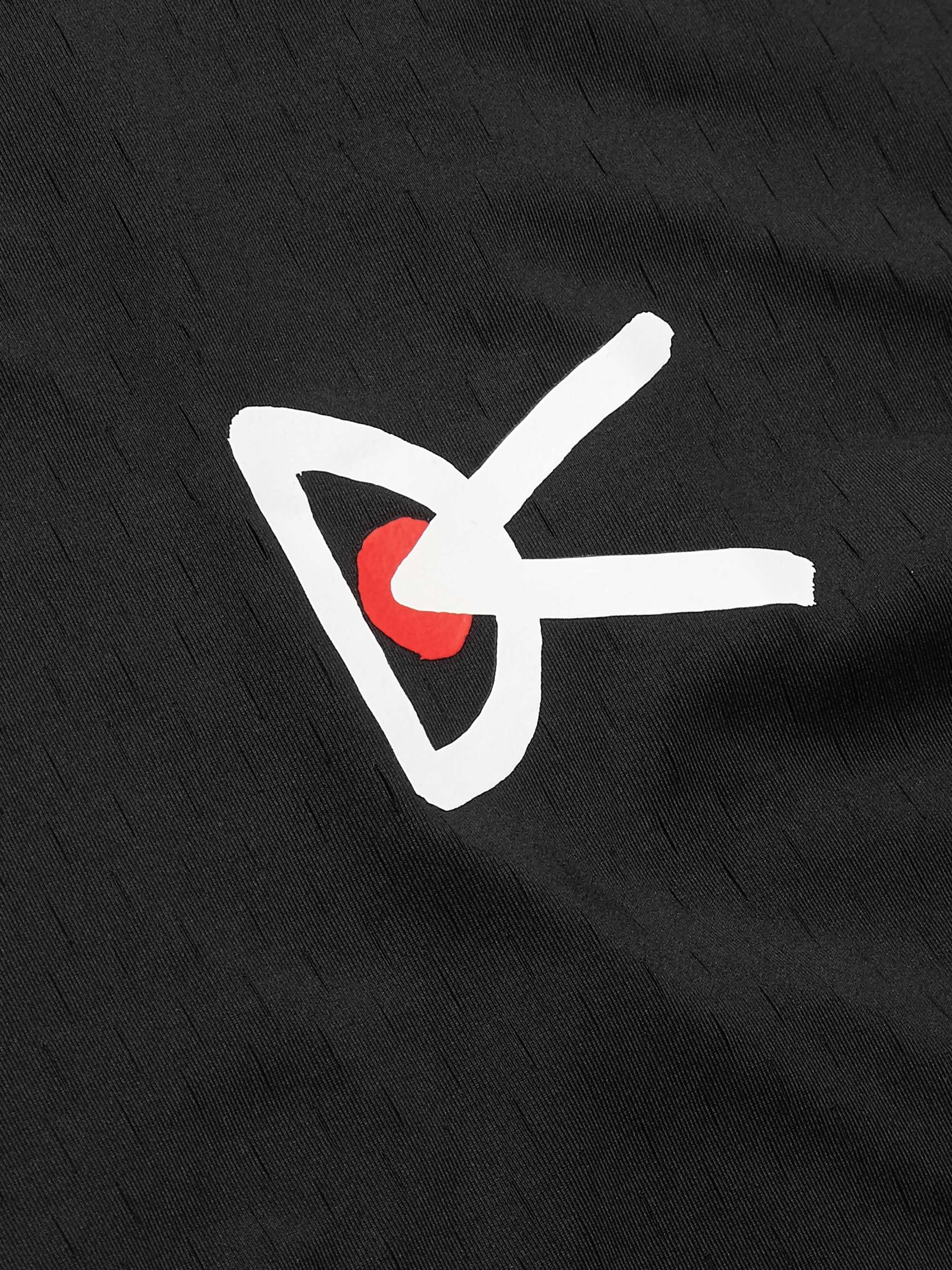 DISTRICT VISION Air-Wear Logo-Print Stretch-Mesh T-Shirt