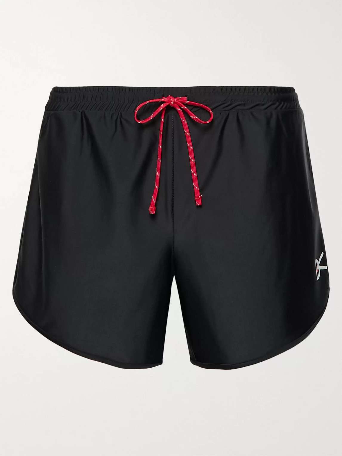 Shop District Vision Spino Slim-fit Stretch-shell Shorts In Black