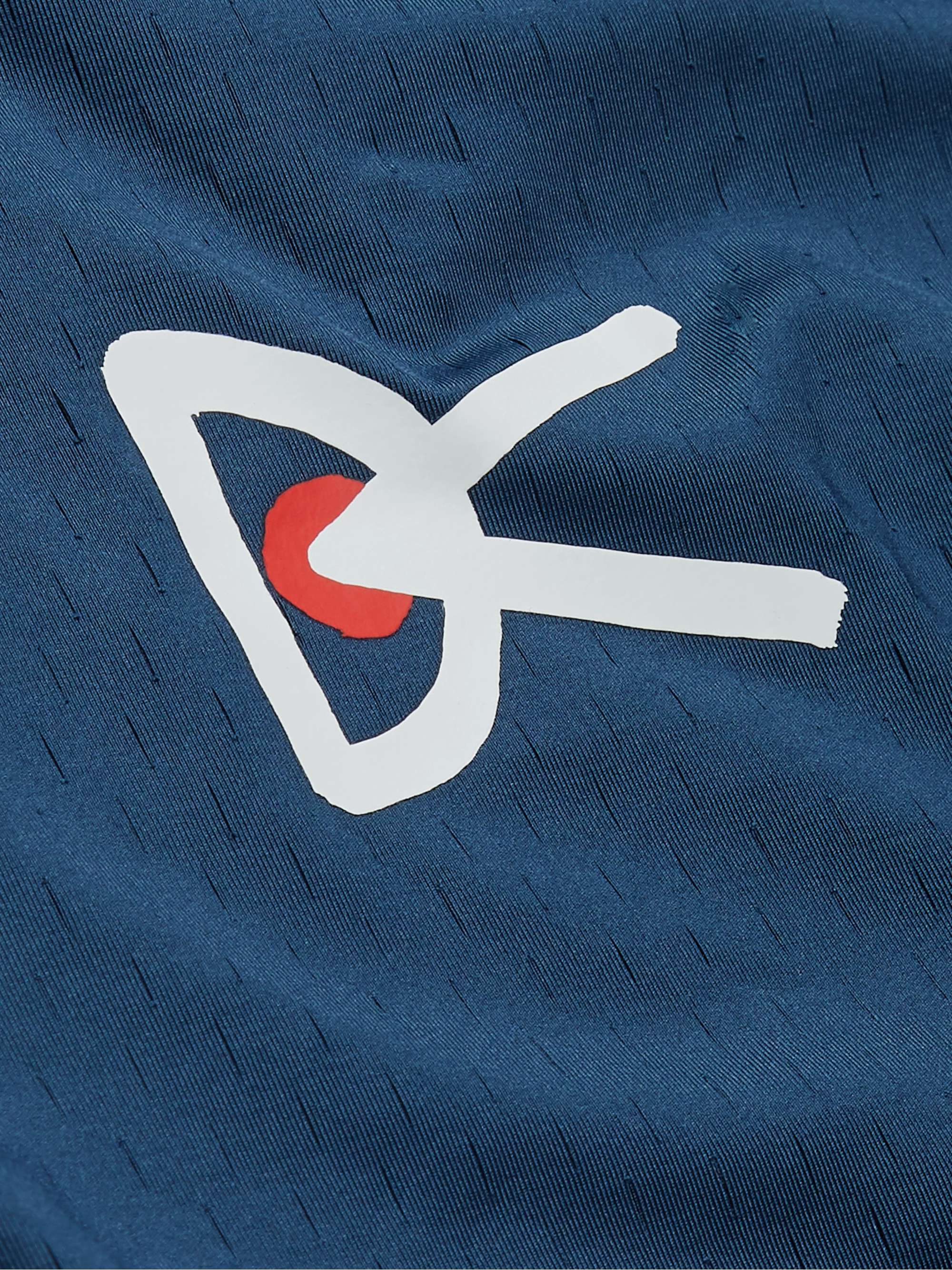 DISTRICT VISION Air-Wear Logo-Print Stretch-Mesh T-Shirt
