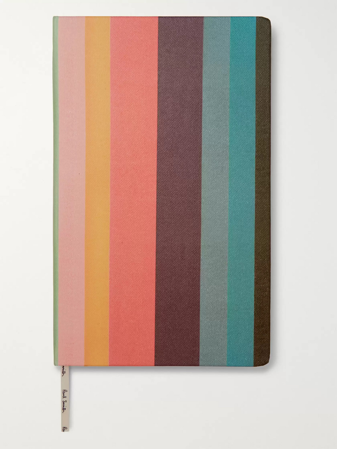 Paul Smith Striped Canvas Notebook In Multi