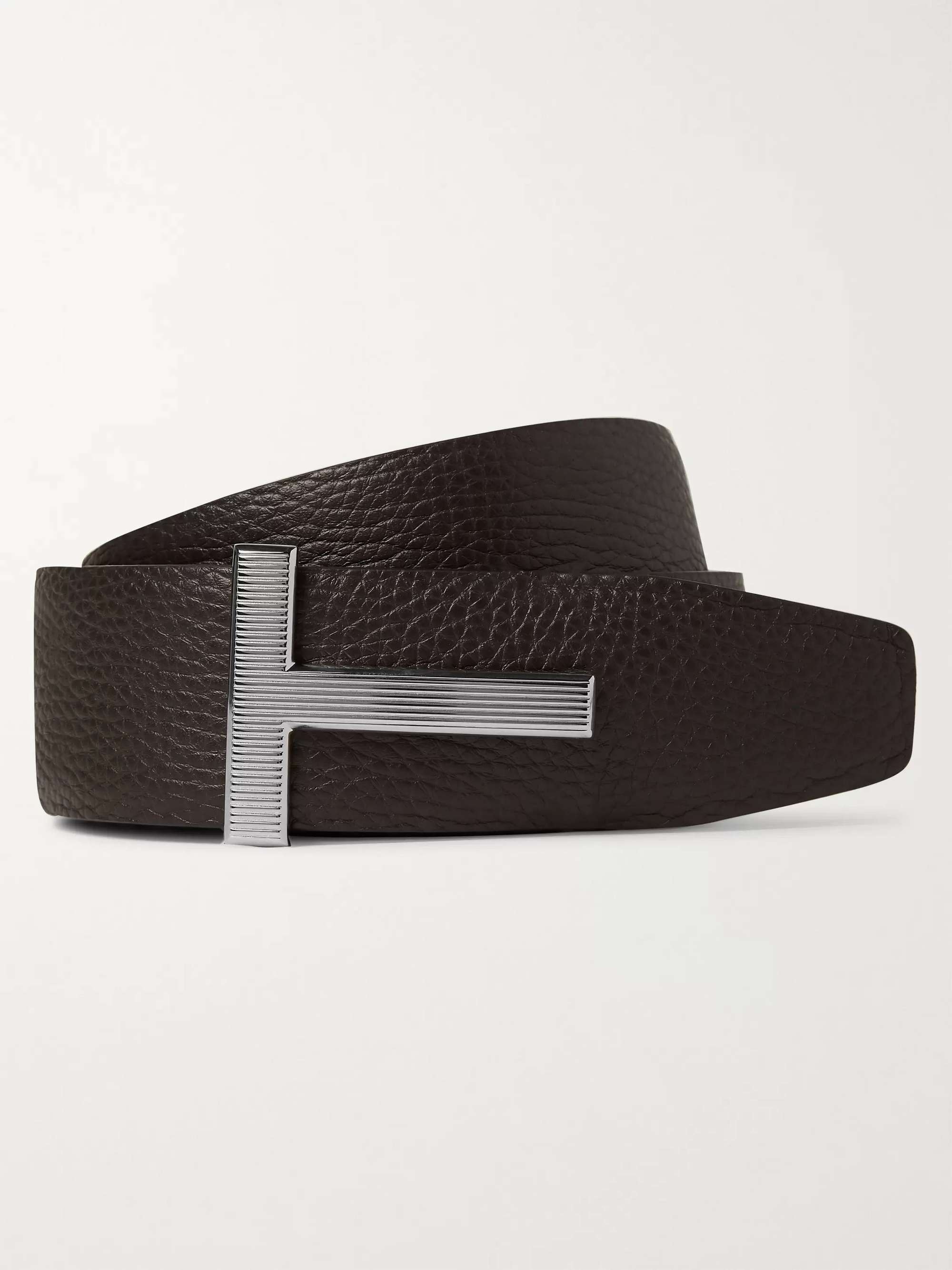 Black 3.5cm Leather Belt | ACNE STUDIOS | MR PORTER